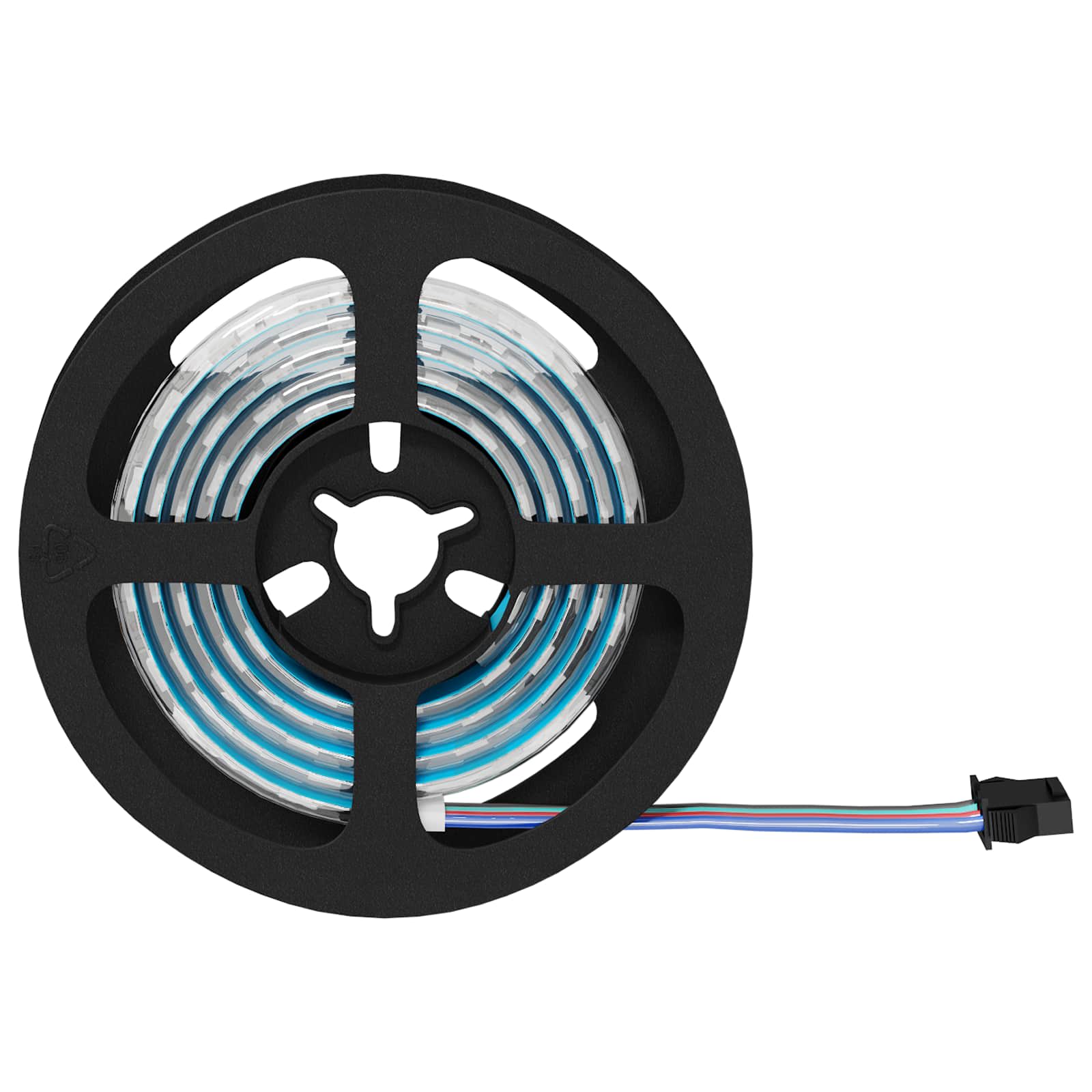 LED juosta 12 pcs Juoda ir permatoma 900 mm Varis ir plastikas