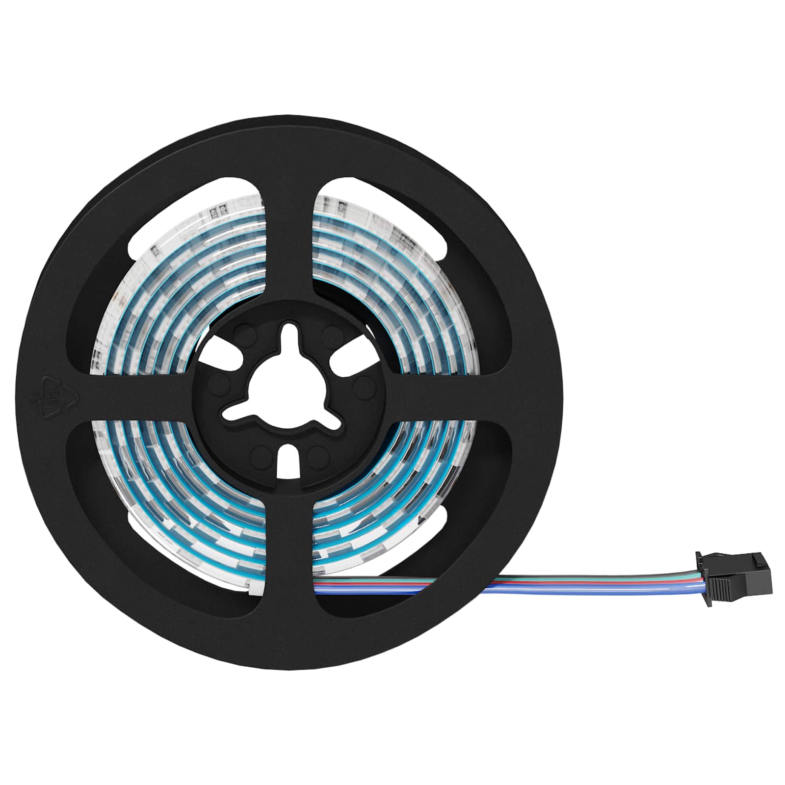 LED juosta 12 pcs Juoda ir permatoma 1000 mm Varis ir plastikas