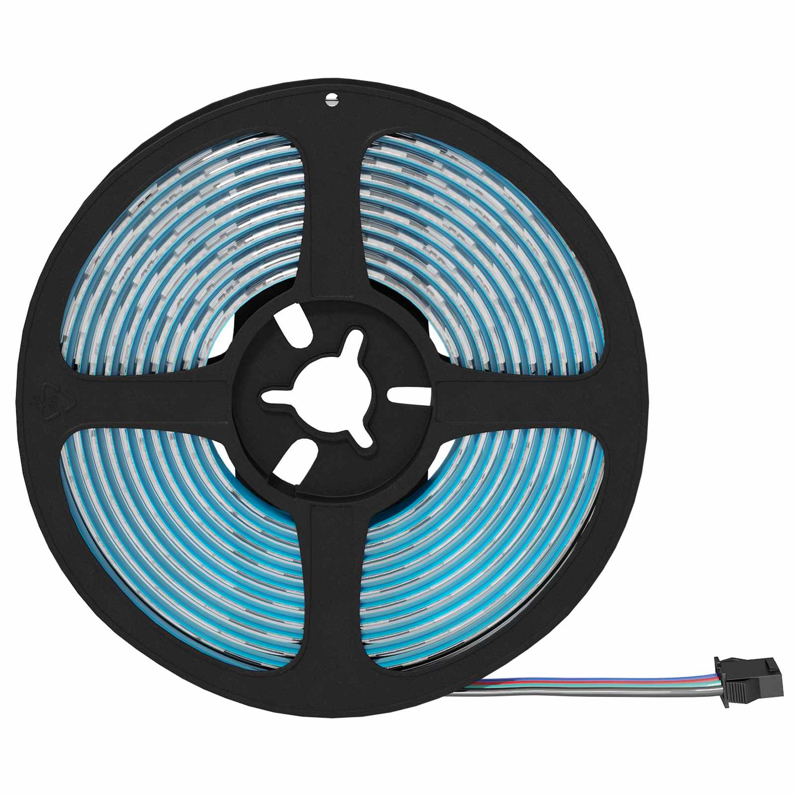 LED juosta 12 pcs Juoda ir permatoma 2500 mm Varis ir plastikas