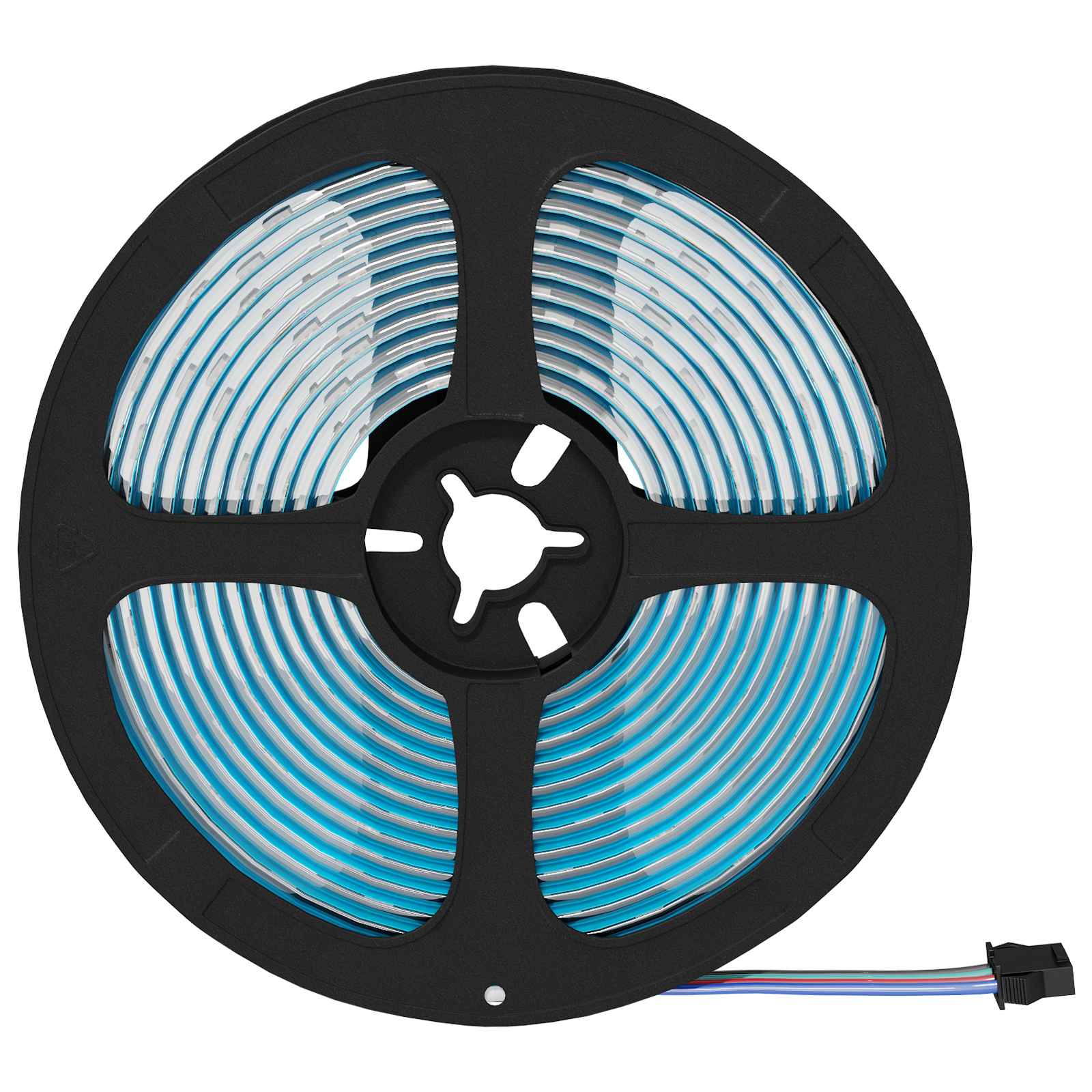 LED juosta 12 pcs Juoda ir permatoma 4700 mm Varis ir plastikas