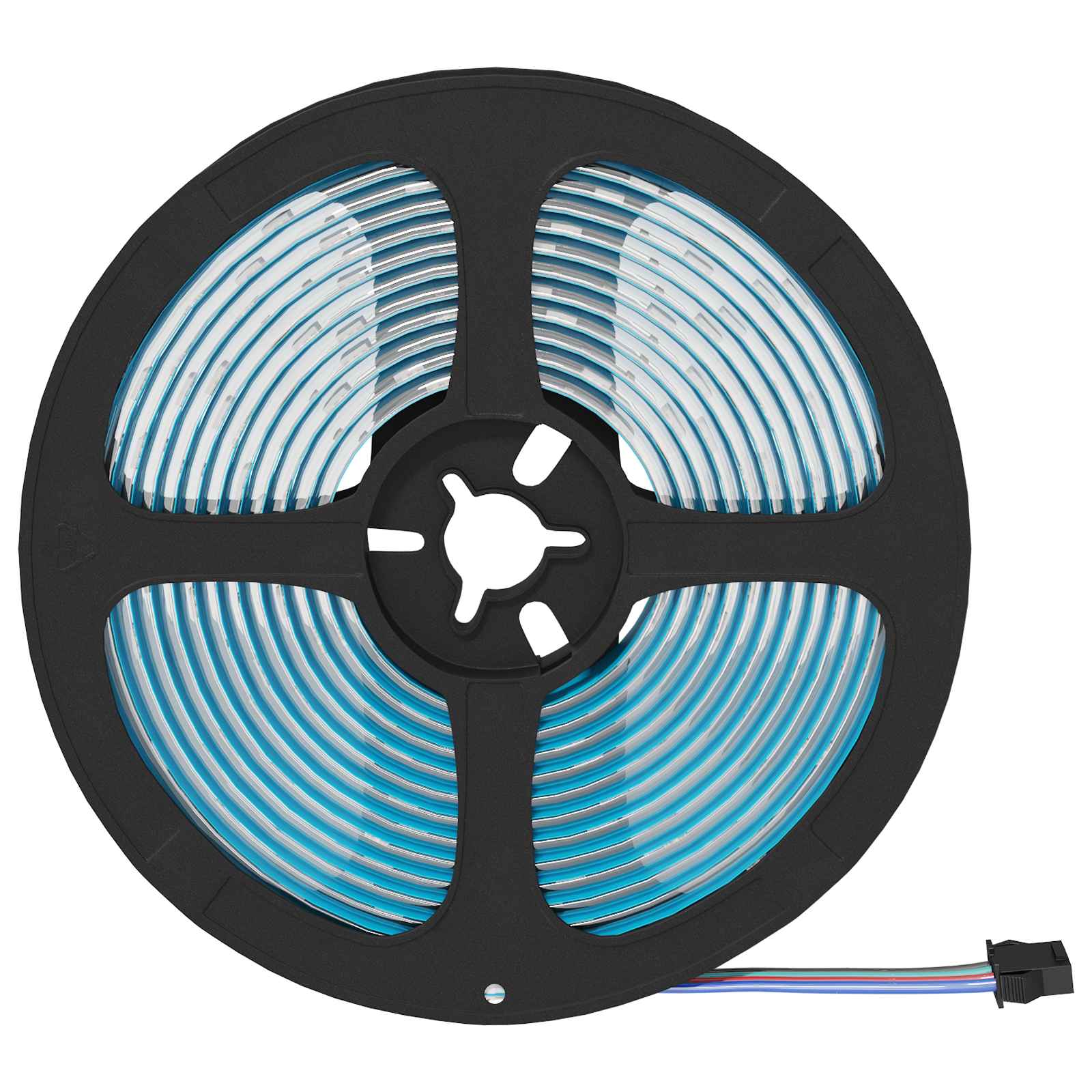 LED sloksne 4 gab. Melna un caurspīdīga 510 x 0,8 x 0,3 cm