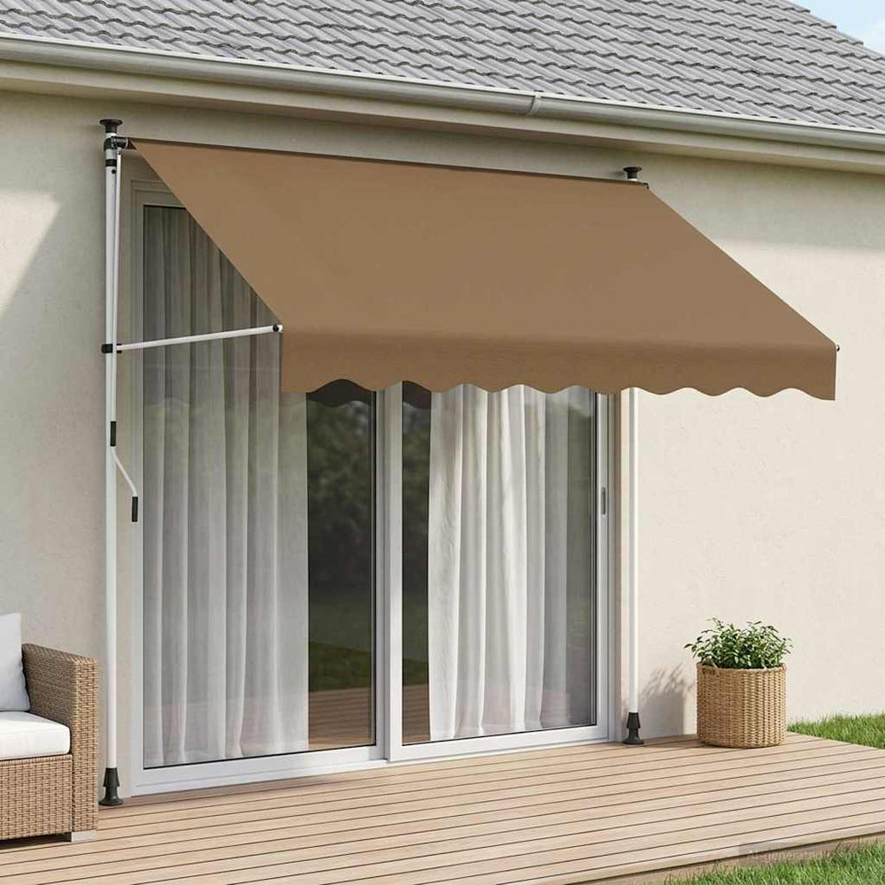 Rankinė sulankstoma markizė Smėlio 350 cm