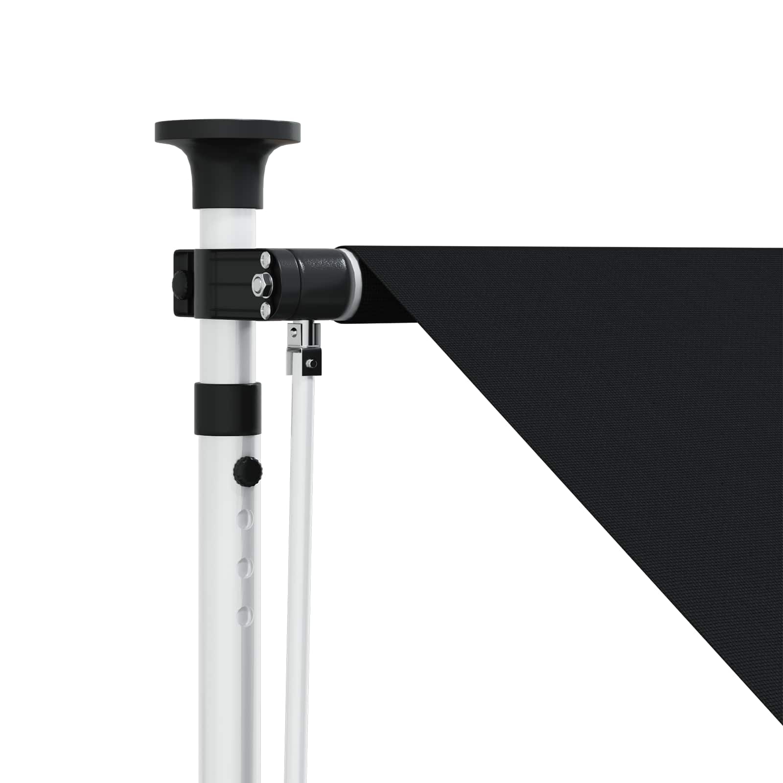 Rankinė sulankstoma markizė Juoda 100 cm