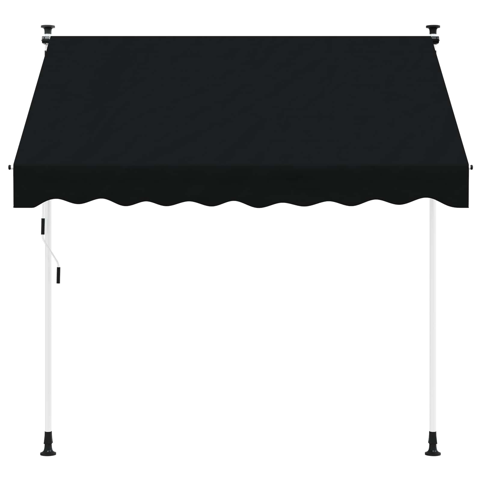 Rankinė sulankstoma markizė Juoda 150 cm