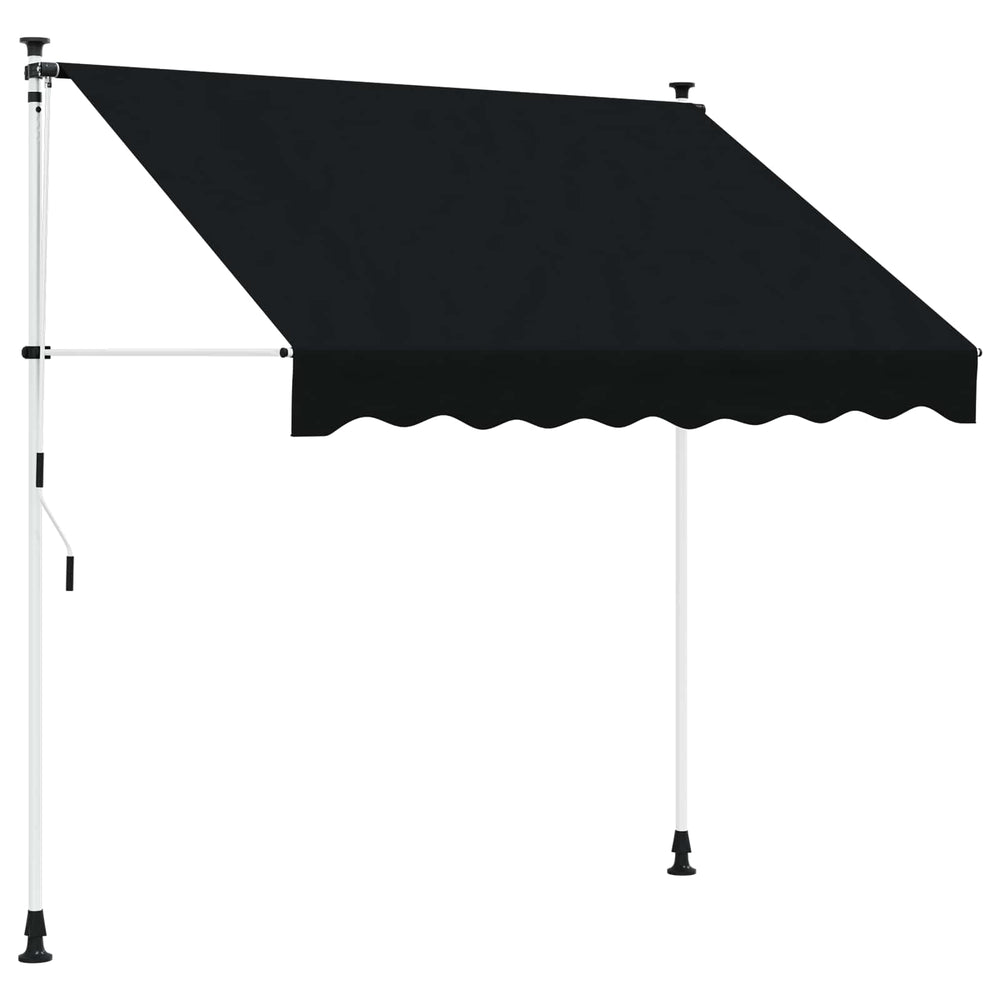 Rankinė sulankstoma markizė Juoda 250 cm