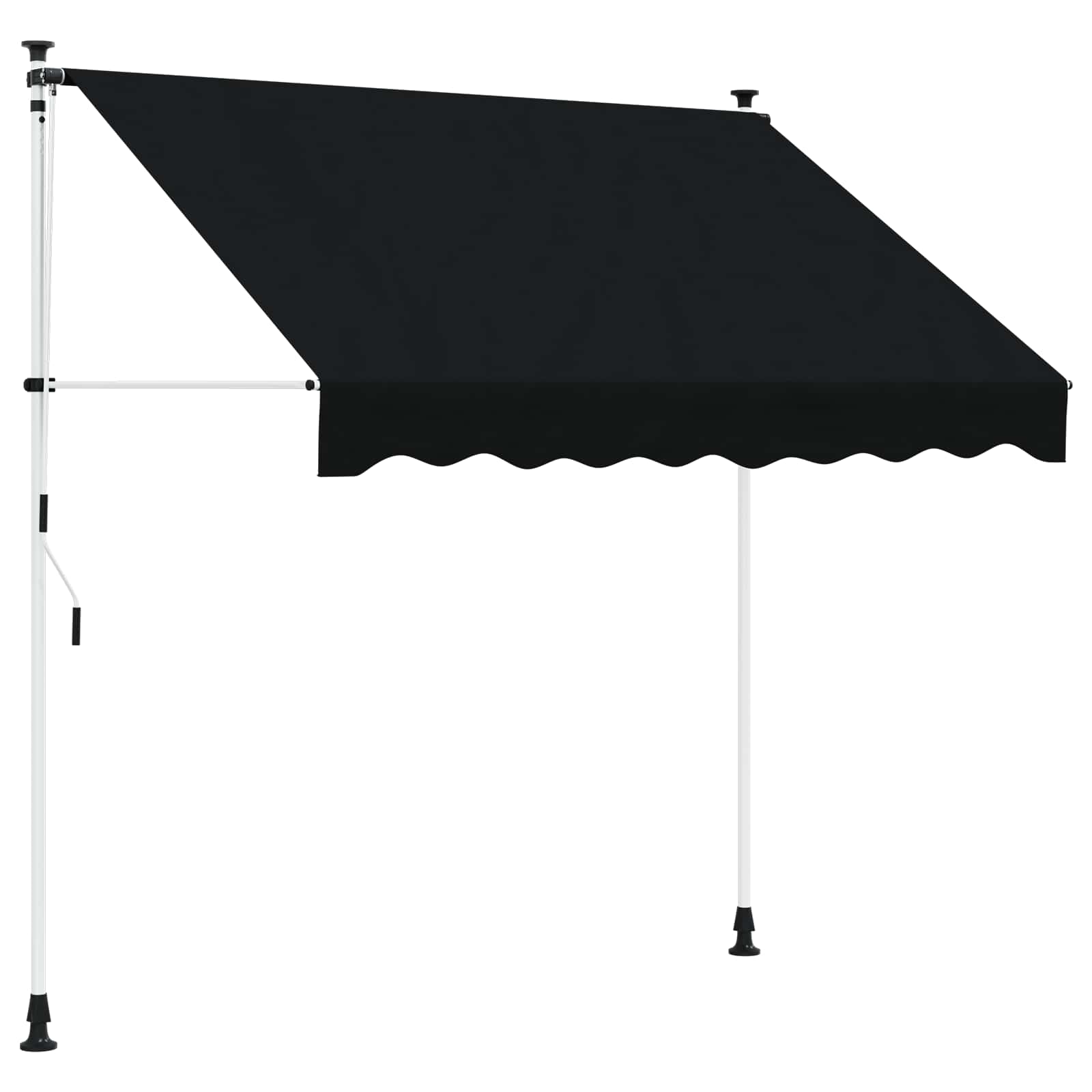 Rankinė sulankstoma markizė Juoda 400 cm