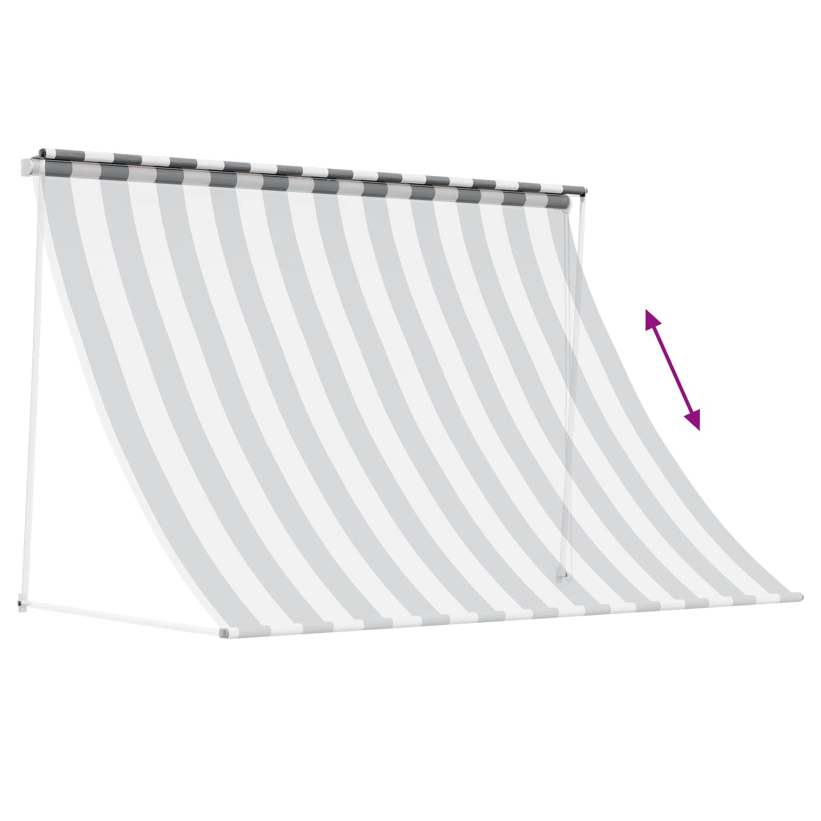 Pavėsinė Antracito ir baltos 300 x 150 cm