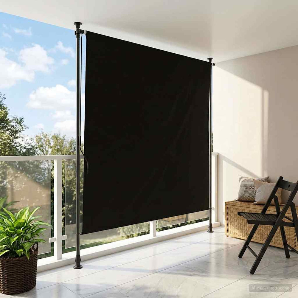 Lauko Ritininė Žaliuzė Juoda 120 x 270 cm
