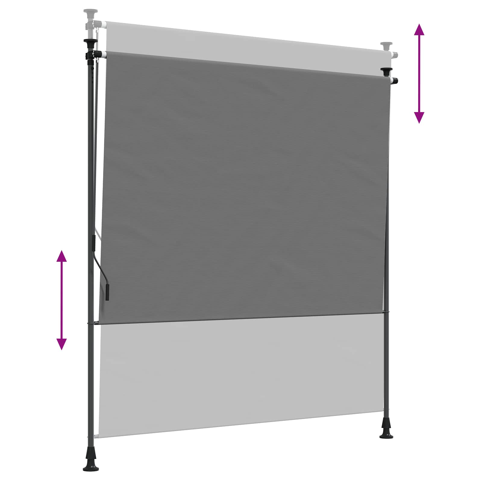 Lauko Ritininė Žaliuzė Šviesiai pilka 100 x 270 cm