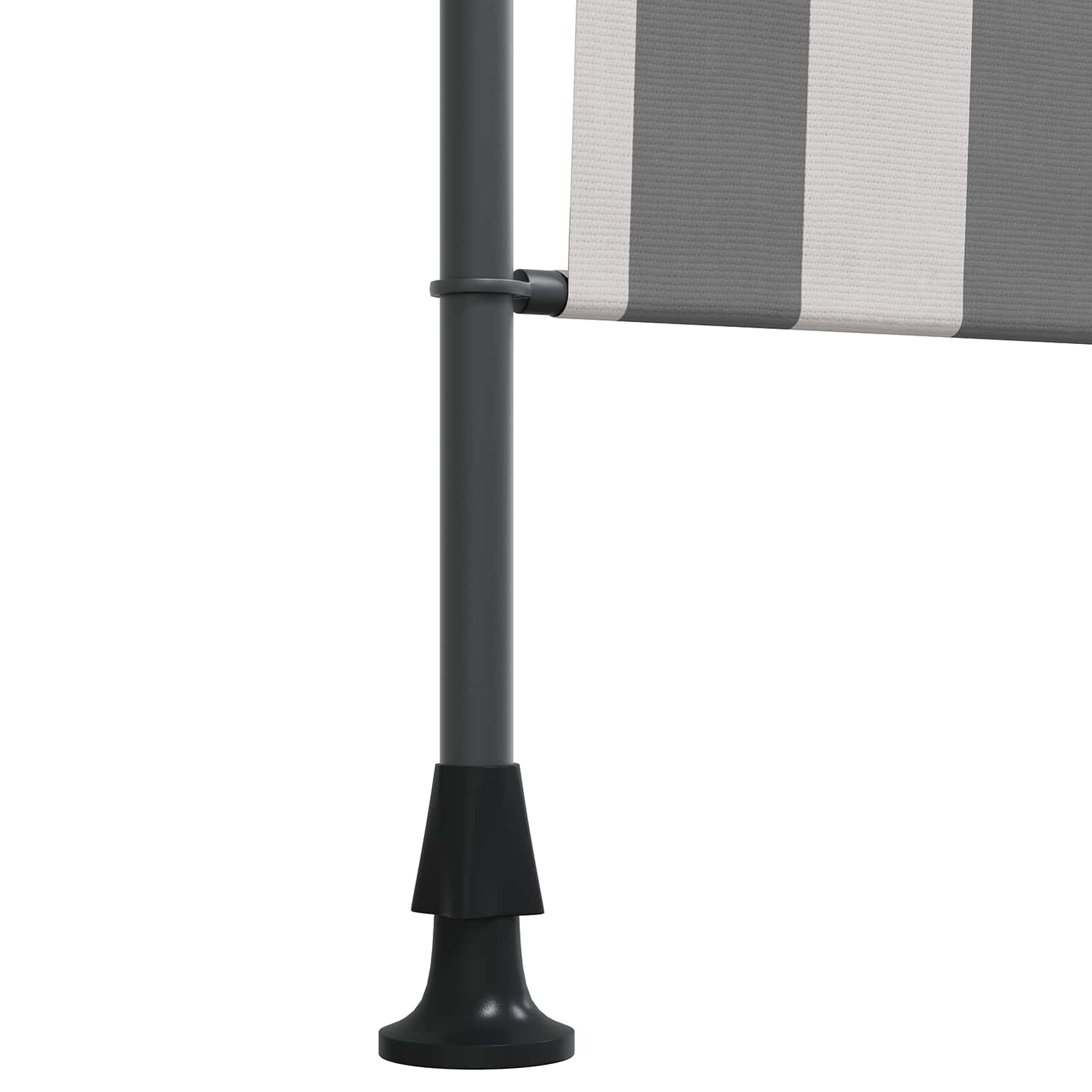Lauko Ritininė Žaliuzė Antracito ir baltos 100 x 270 cm