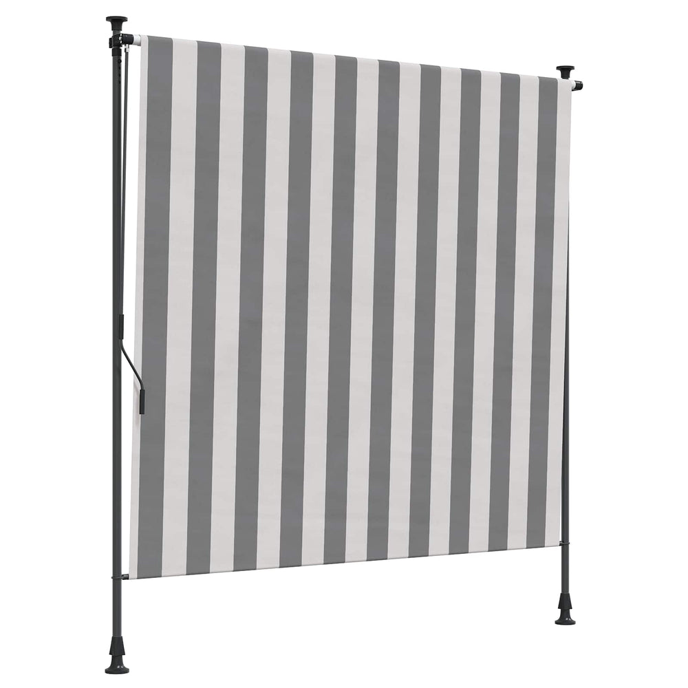 Lauko Ritininė Žaliuzė Antracito ir baltos 120 x 270 cm