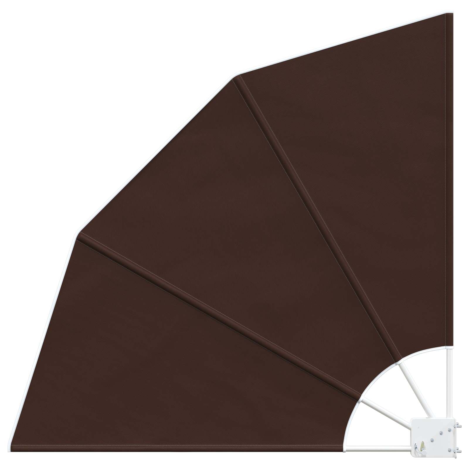 Balkono privatumo ekranas 140 x 140 cm Poliesteris Ruda