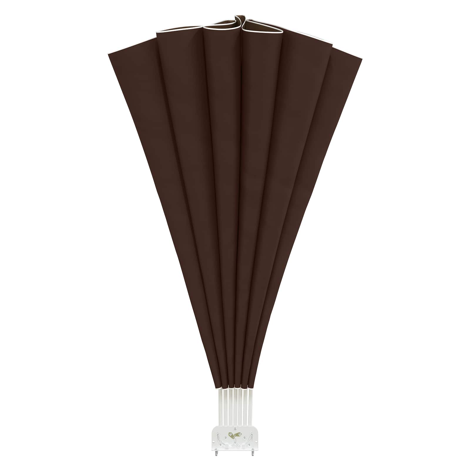 Balkono privatumo ekranas Ø 320 cm Poliesteris Ruda