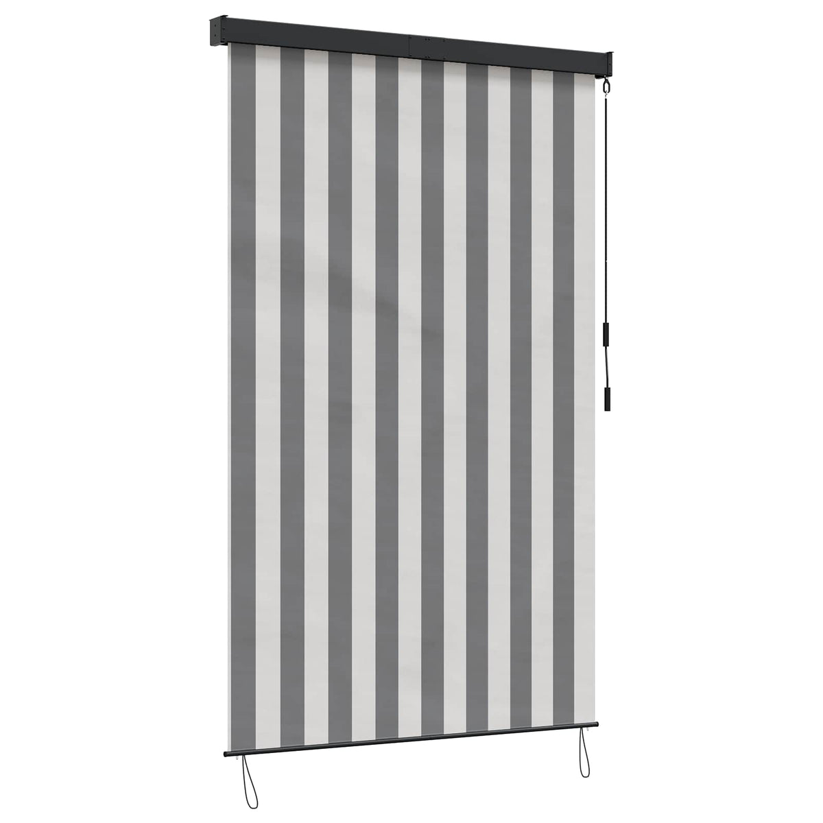 Roletas Antracito ir baltos 80 x 250 cm Audinys ir aliuminis