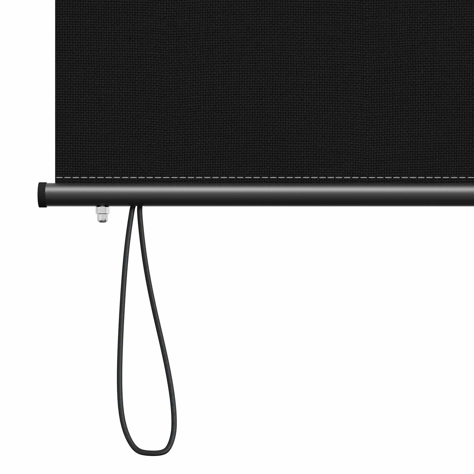 Roletas Juoda 140 x 250 cm Audinys ir aliuminis