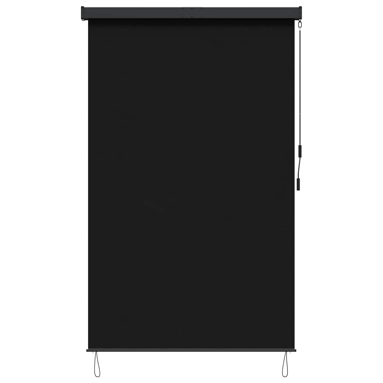 Roletas Juoda 140 x 250 cm Audinys ir aliuminis