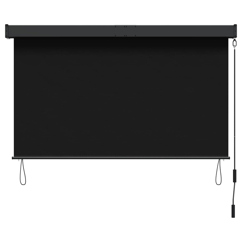 Roletas Juoda 160 x 250 cm Audinys ir aliuminis
