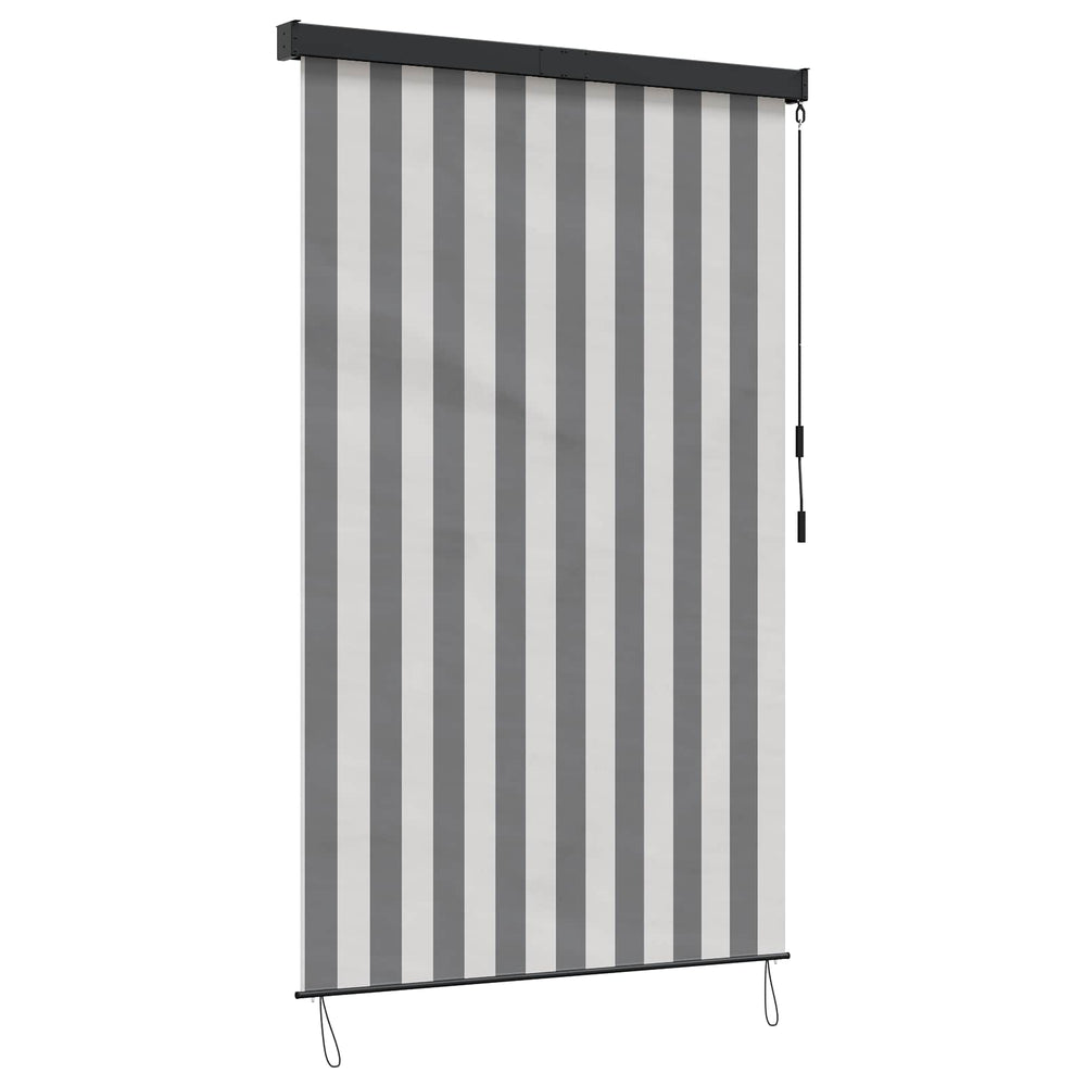 Roletas Antracito ir baltos 160 x 250 cm Audinys ir aliuminis