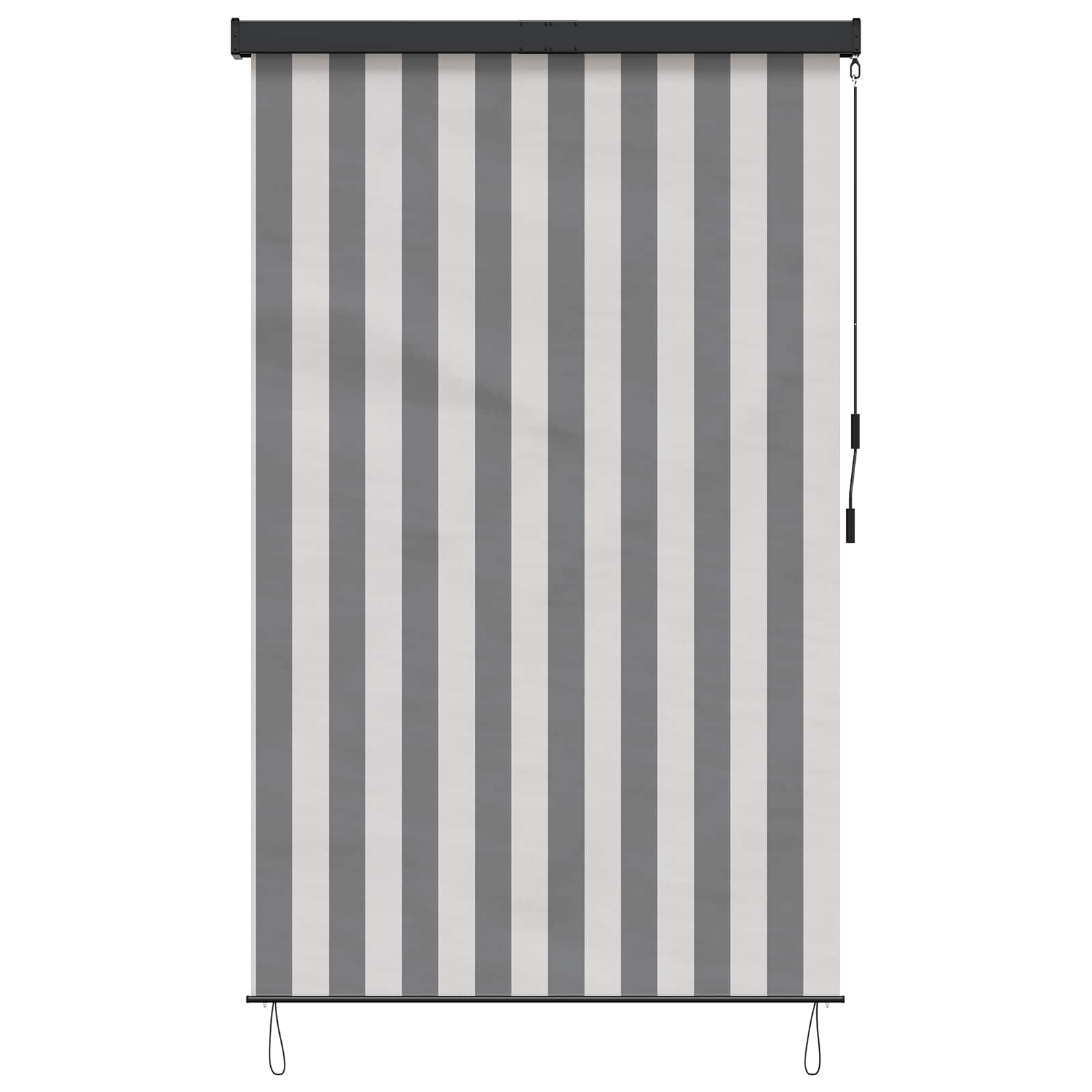 Roletas Antracito ir baltos 180 x 250 cm Audinys ir aliuminis