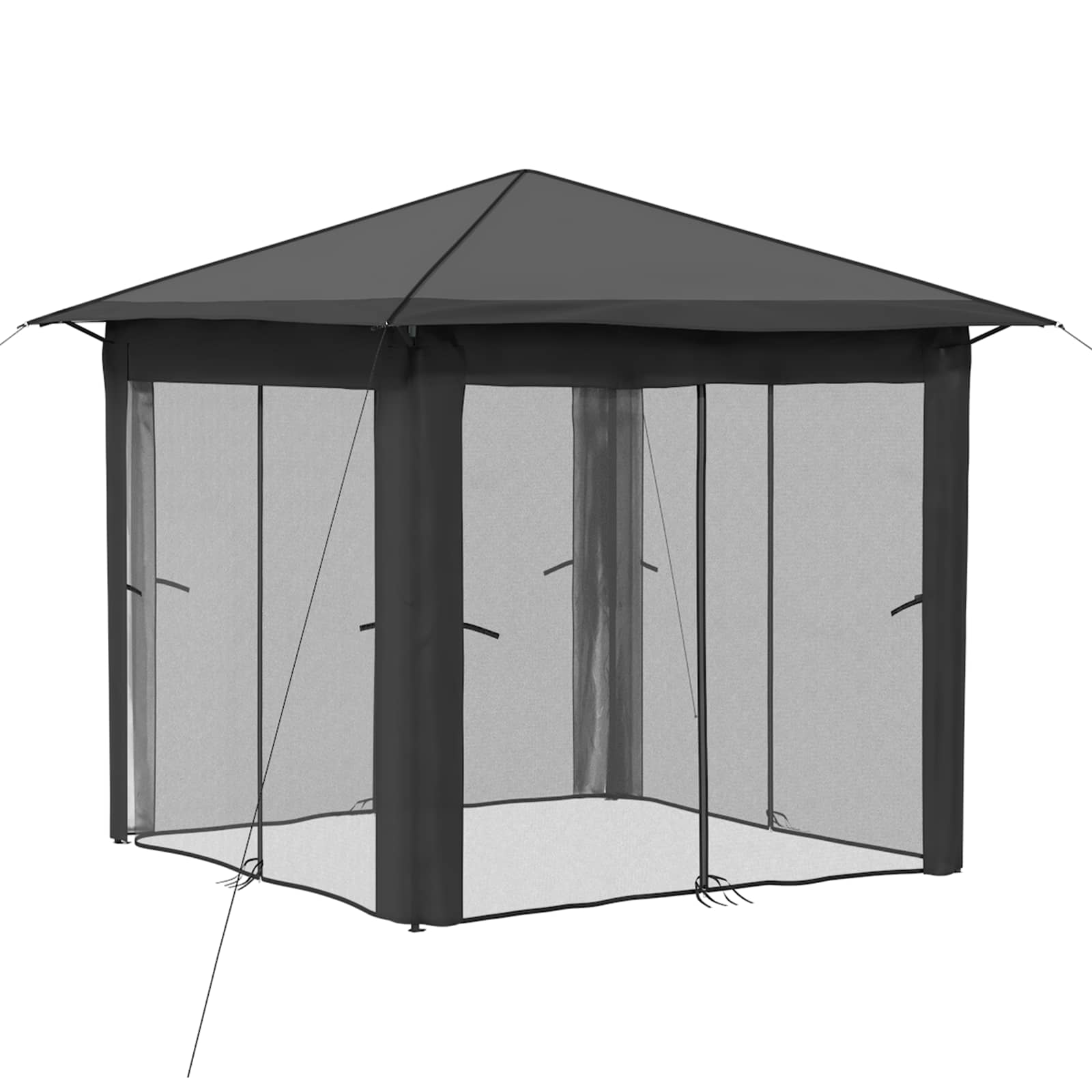 Paviljonas su 4 šoninėmis sienomis 2,6 x 2,6 m
