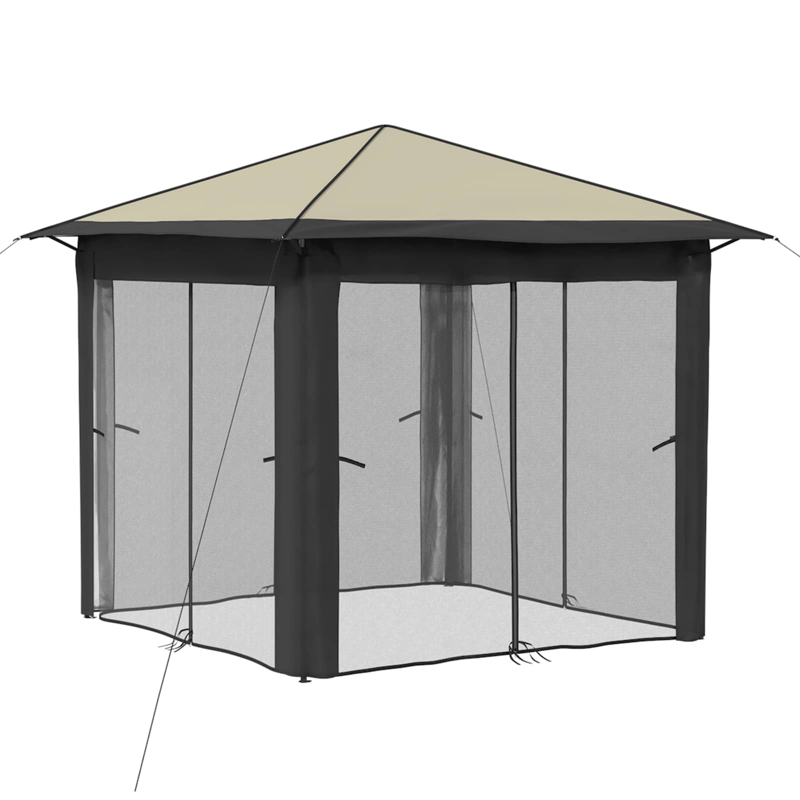 Paviljonas su 4 šoninėmis sienomis 2,6 x 2,6 m