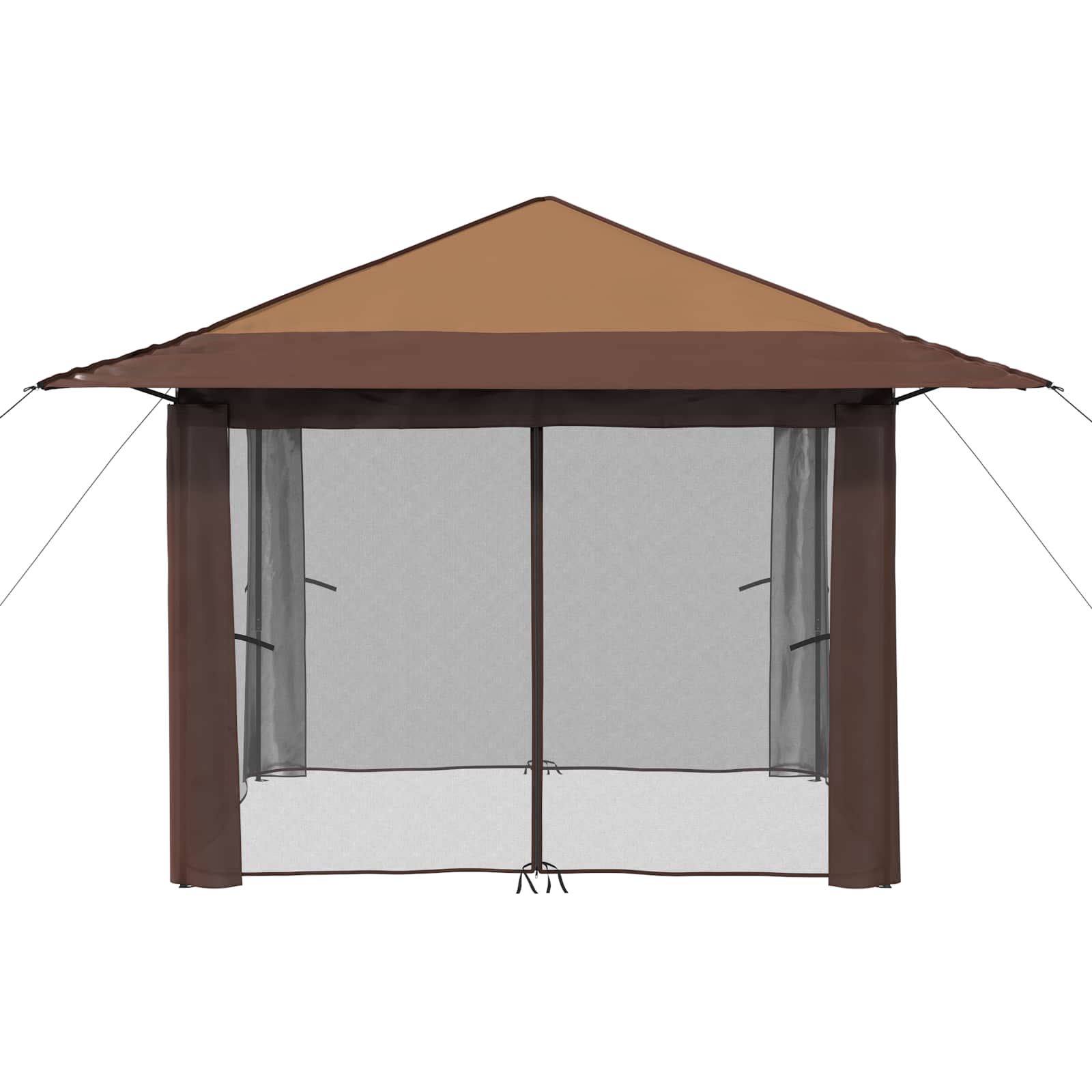 Paviljonas su 4 šoninėmis sienomis 3,3 x 3,3 m Bežinis ir Rudas