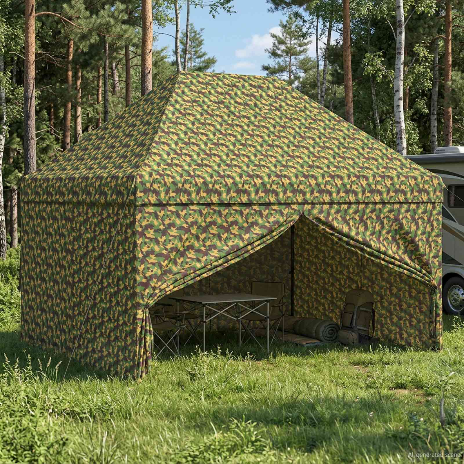 Kanopė su 4 šoninėmis sienelėmis 2,9 x 4,3 m