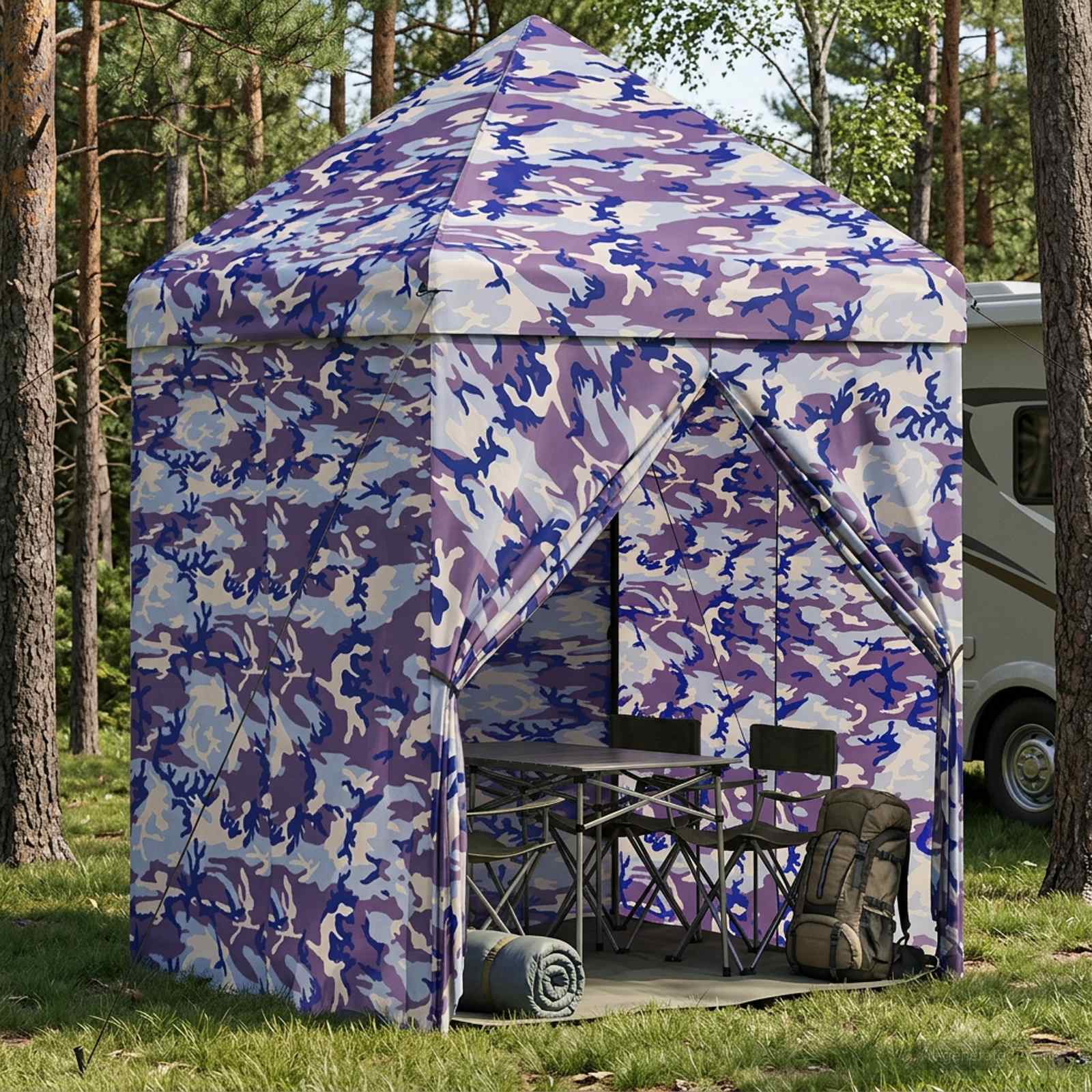 Pop-up Gazebo su 4 Šoninėmis Sienelėmis 2,9 x 2,9 m