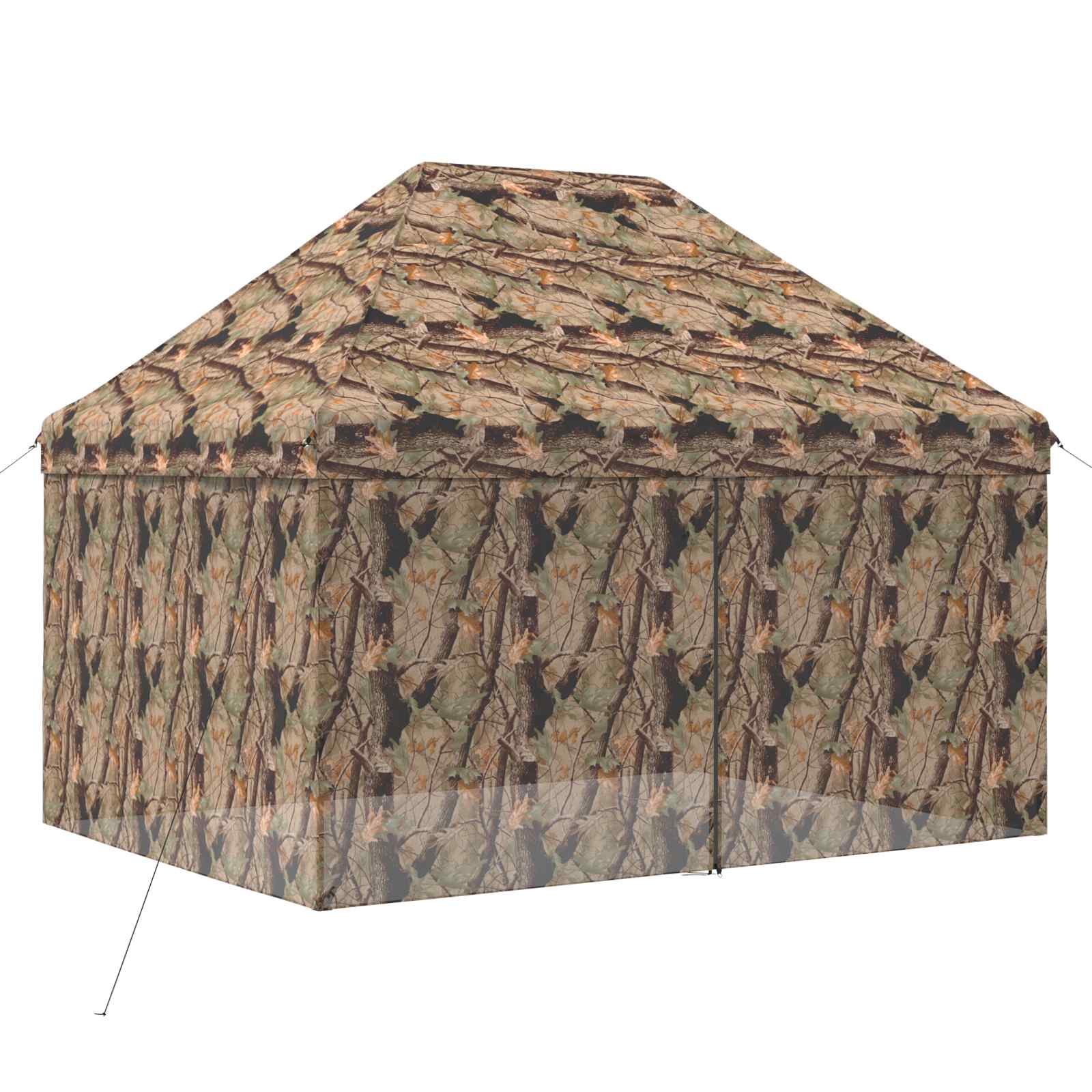 Pop-up Gazebo su 4 Šoninėmis Sienelėmis 3 x 4 m Miško maskuotė