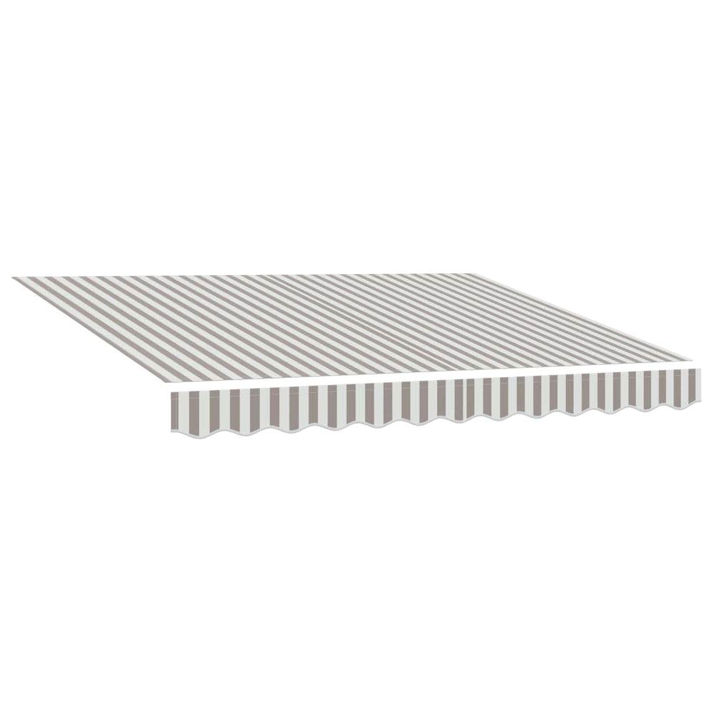 Markizės pakaitinis audinys Šviesiai pilka ir balta.
