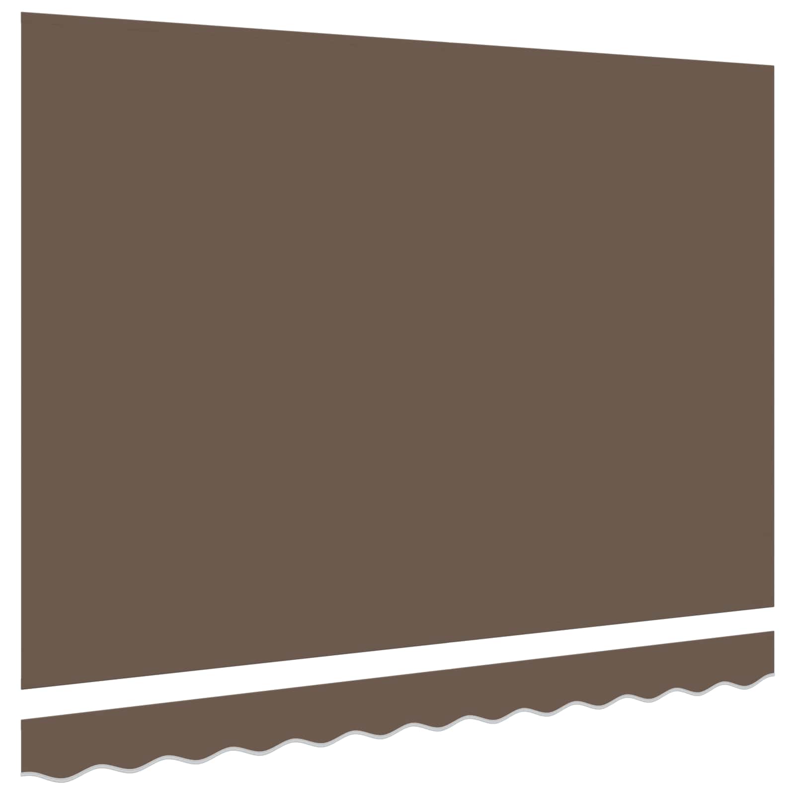 Markizės pakaitinis audinys Taupe 6 x 3 m Poliesteris