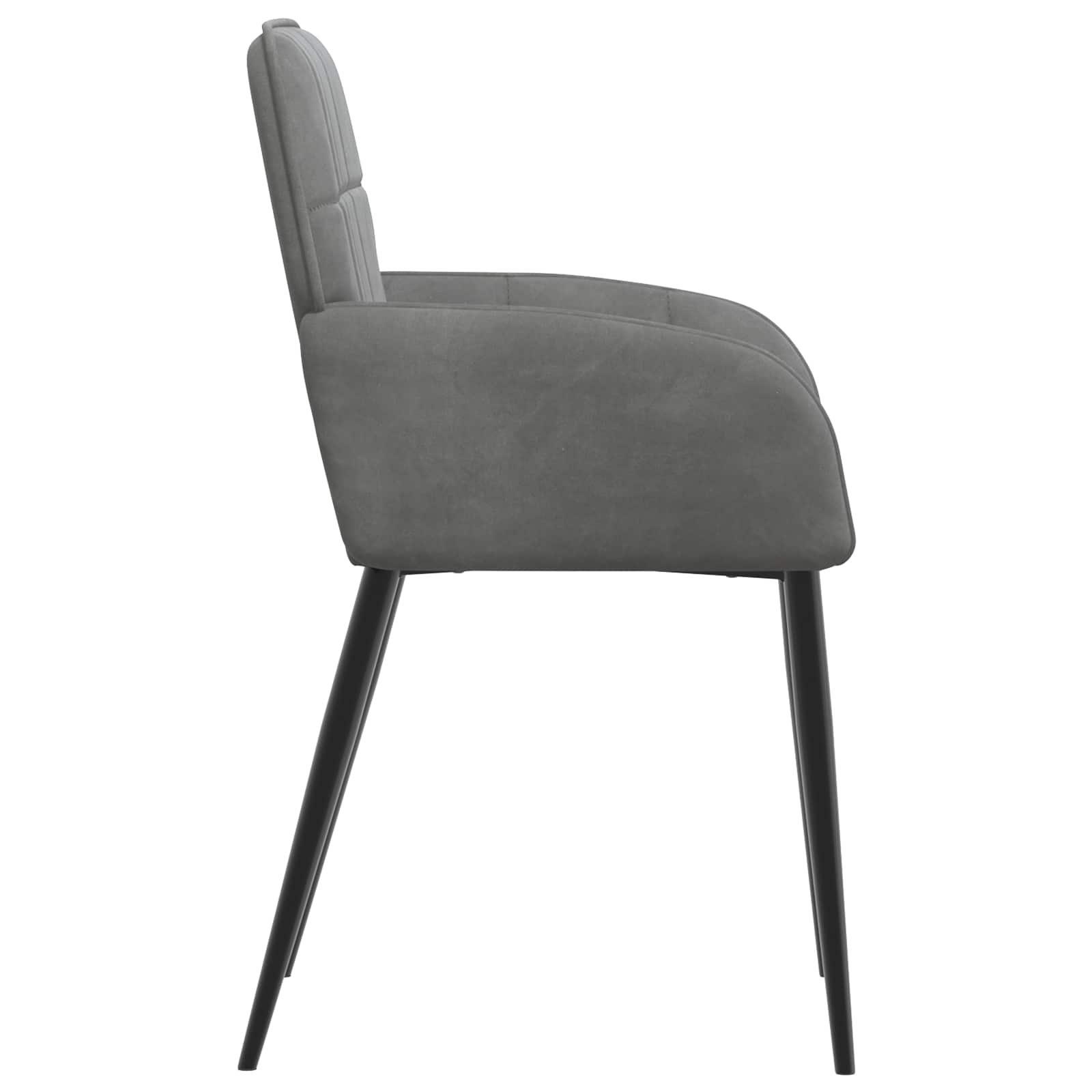 Valgomojo kėdės 2 pcs Aksomas Tamsiai pilka 56,5 x 50 x 86 cm