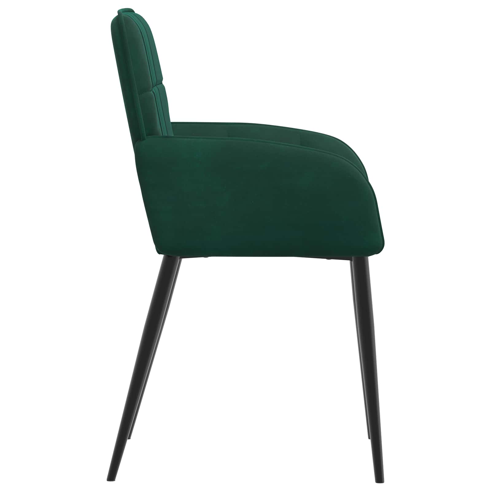 Valgomojo kėdės 2 pcs Aksomas Tamsiai žalia 56,5 x 50 x 86 cm