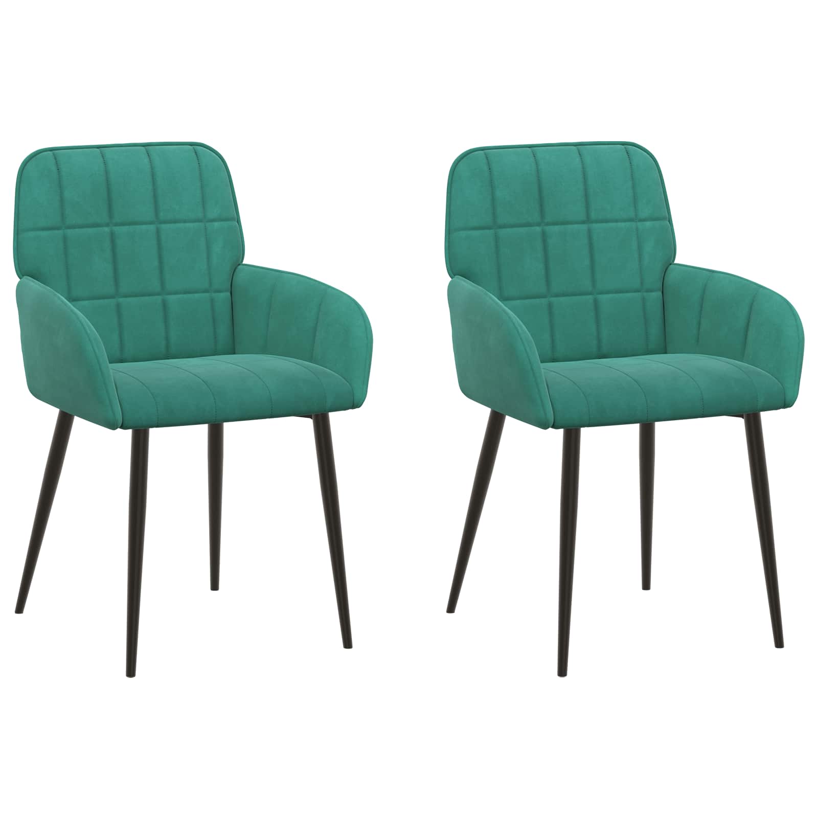 Valgomojo kėdės 2 pcs Aksomas Turkio 56,5 x 50 x 86 cm