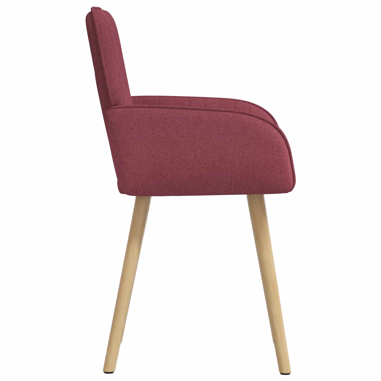 Valgomojo kėdės 2 pcs Audinys Vyno raudona 56,5 x 50 x 87,5 cm