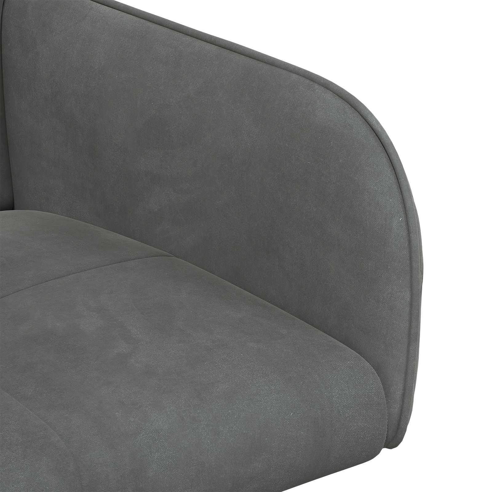 Valgomojo kėdės 2 pcs Aksomas Tamsiai pilka 59 x 56,5 x 86 cm