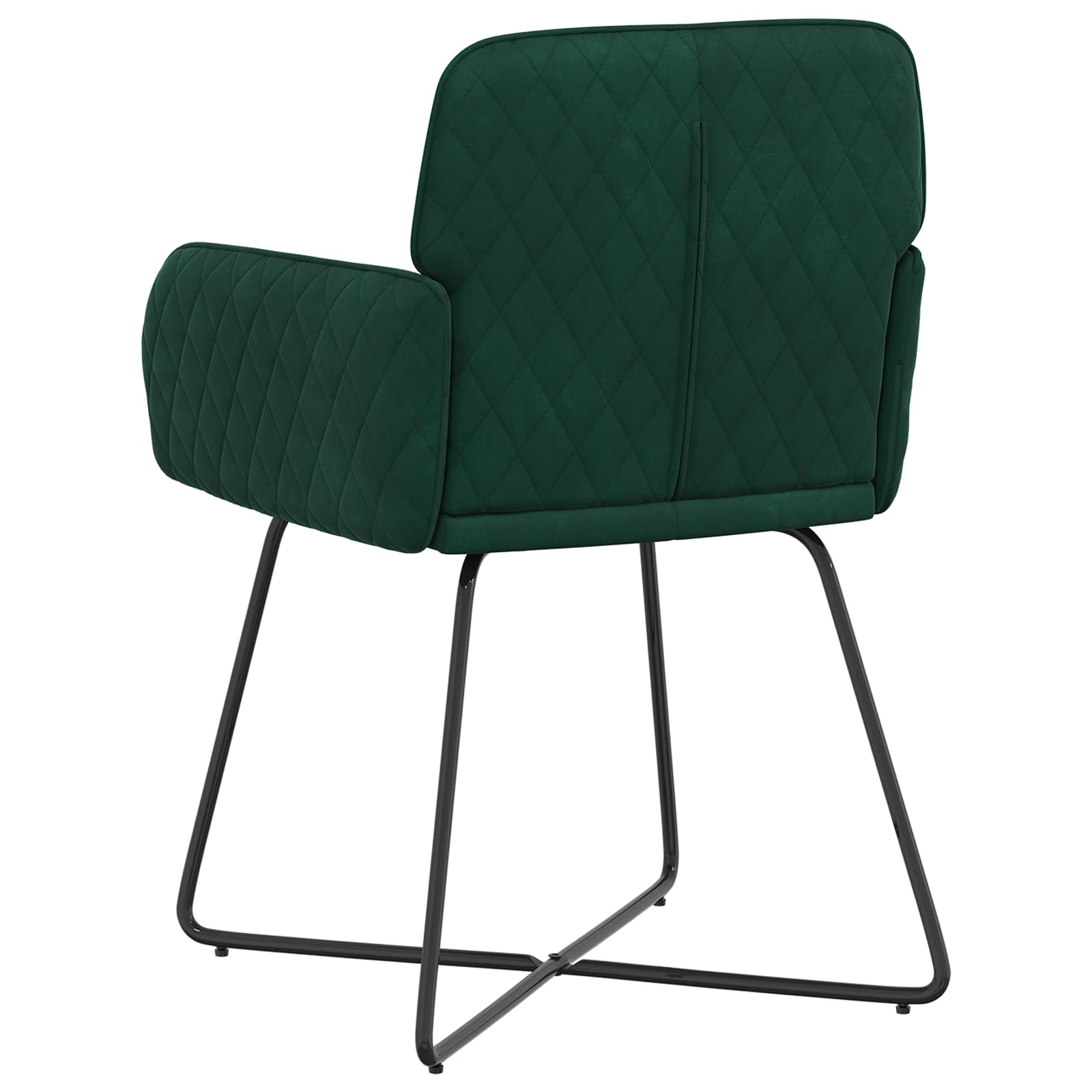 Valgomojo kėdės 2 pcs Aksomas Tamsiai žalia 59 x 56,5 x 86 cm