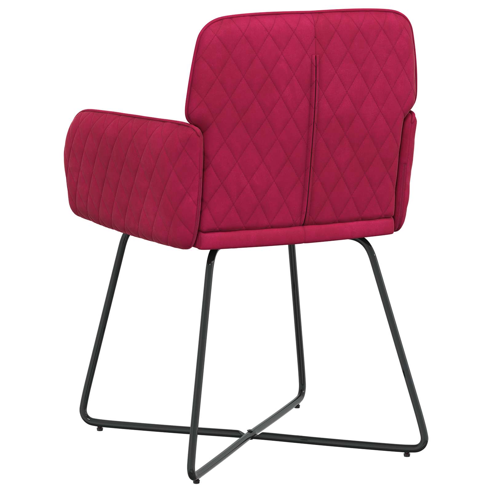 Valgomojo kėdės 2 pcs Aksomas Vyno raudona 59 x 56,5 x 86 cm