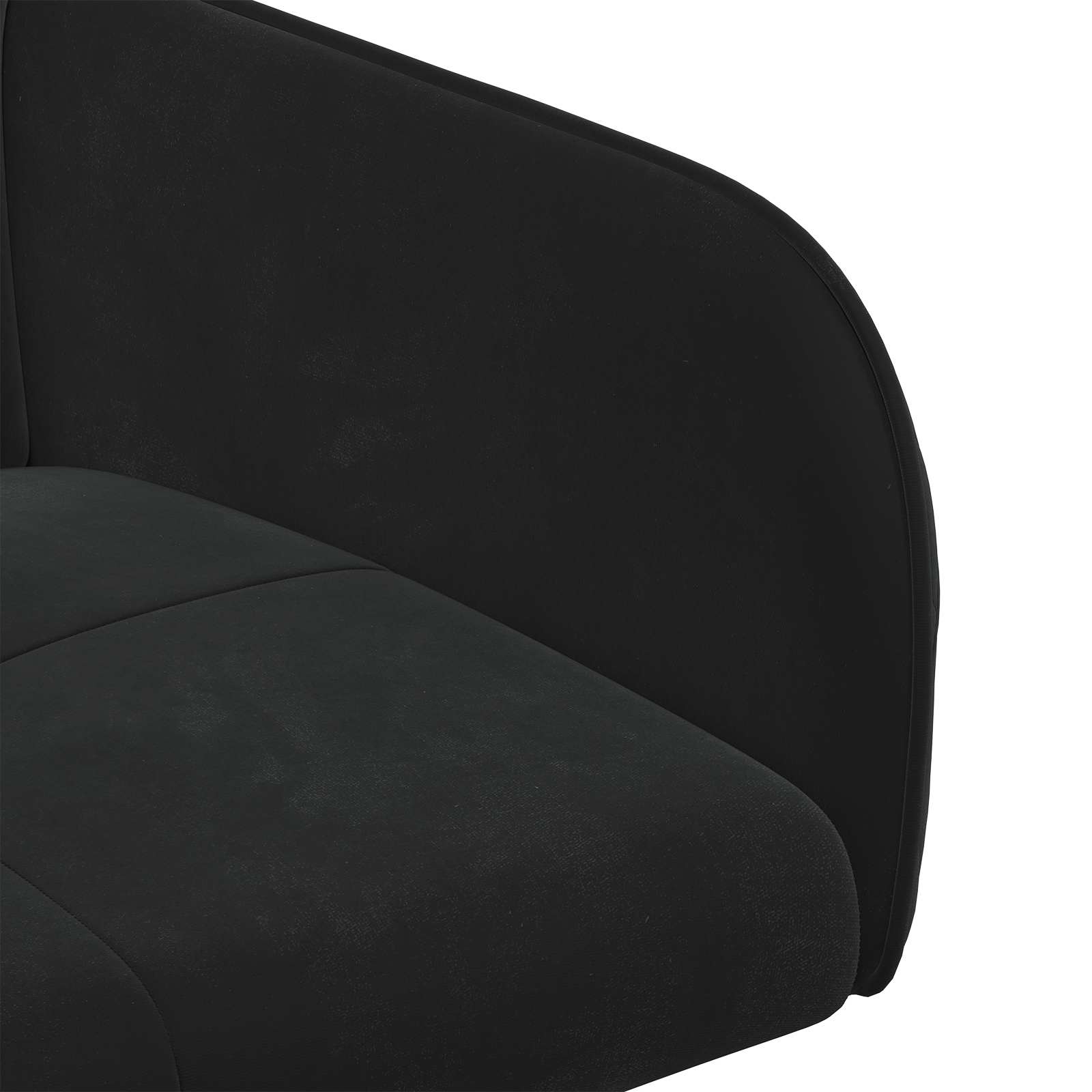 Valgomojo kėdės 2 pcs Aksomas Juoda 59 x 56,5 x 86 cm