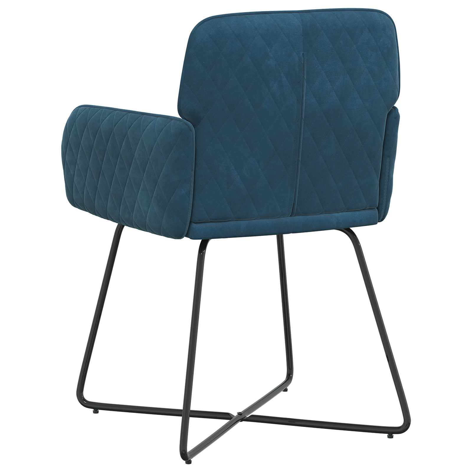 Valgomojo kėdės 2 pcs Aksomas Mėlyna 59 x 56,5 x 86 cm