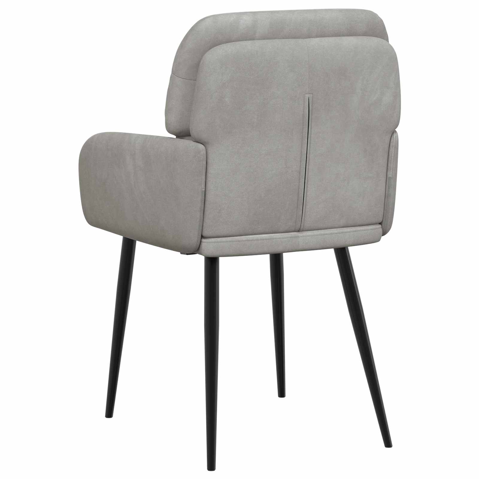 Valgomojo kėdės 2 pcs Aksomas Šviesiai pilka 59 x 59,5 x 90 cm