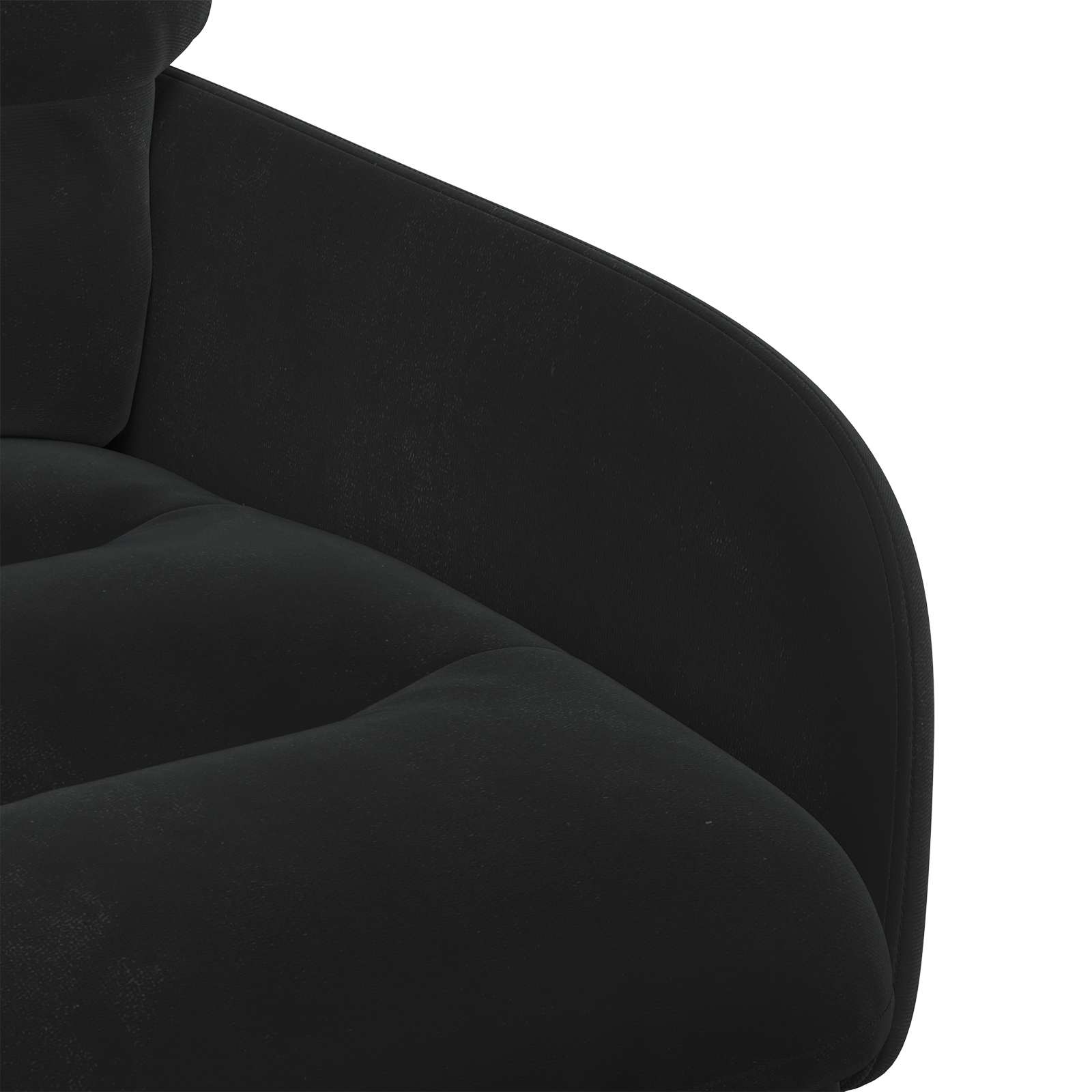 Valgomojo kėdės 2 pcs Aksomas Juoda 59 x 59,5 x 90 cm