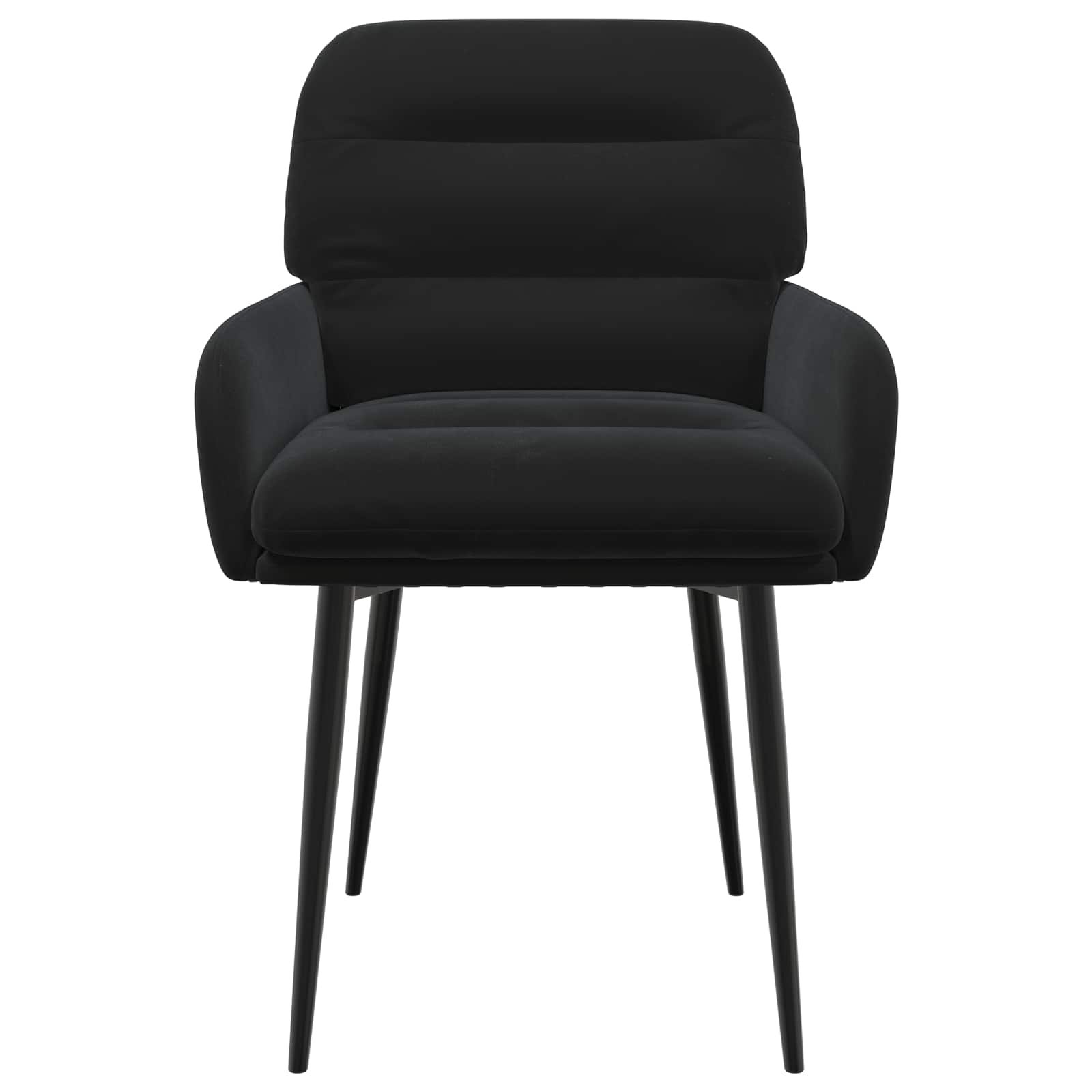 Valgomojo kėdės 2 pcs Aksomas Juoda 59 x 59,5 x 90 cm
