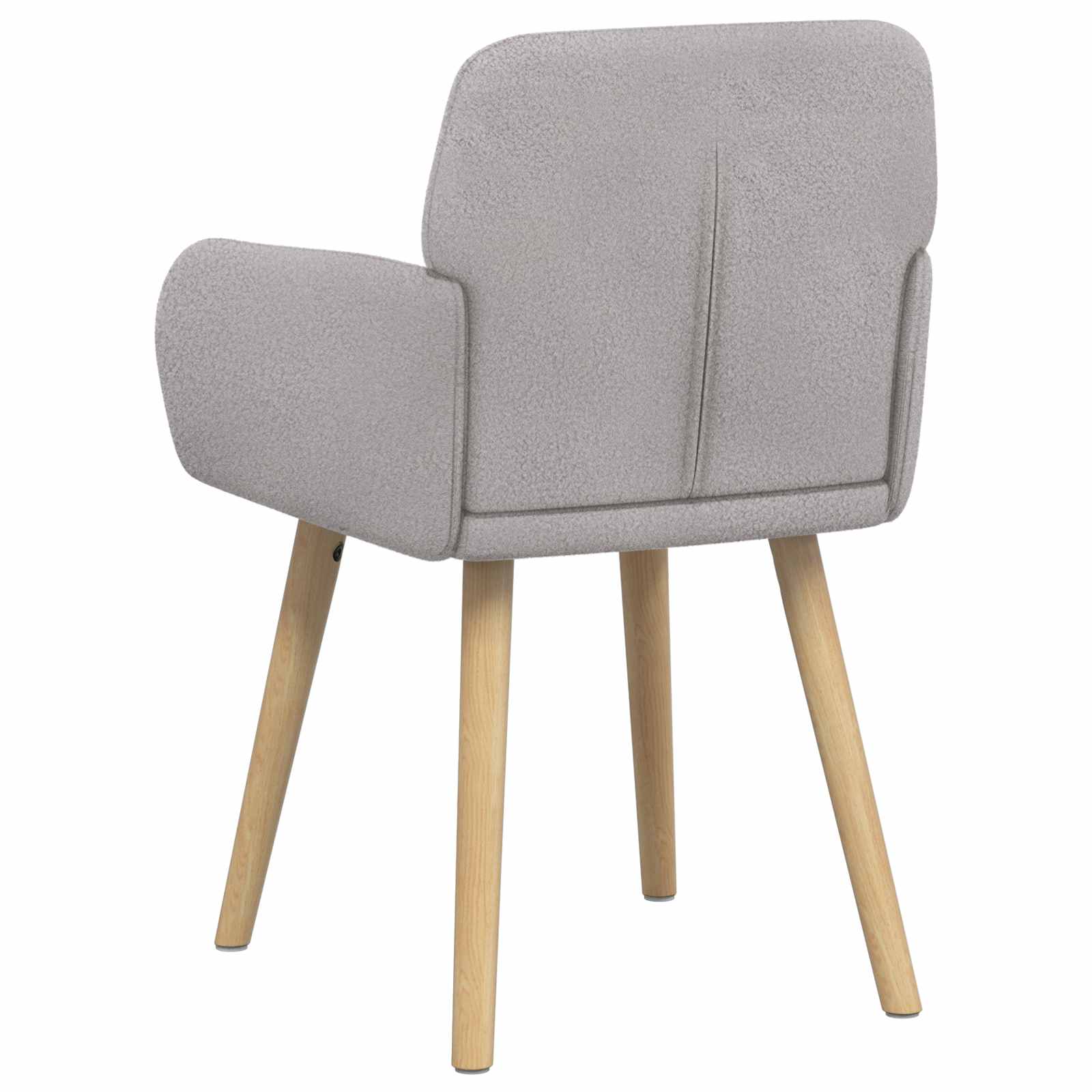 Valgomojo kėdės 2 pcs Bouclé Šviesiai pilka 59 x 57 x 85 cm