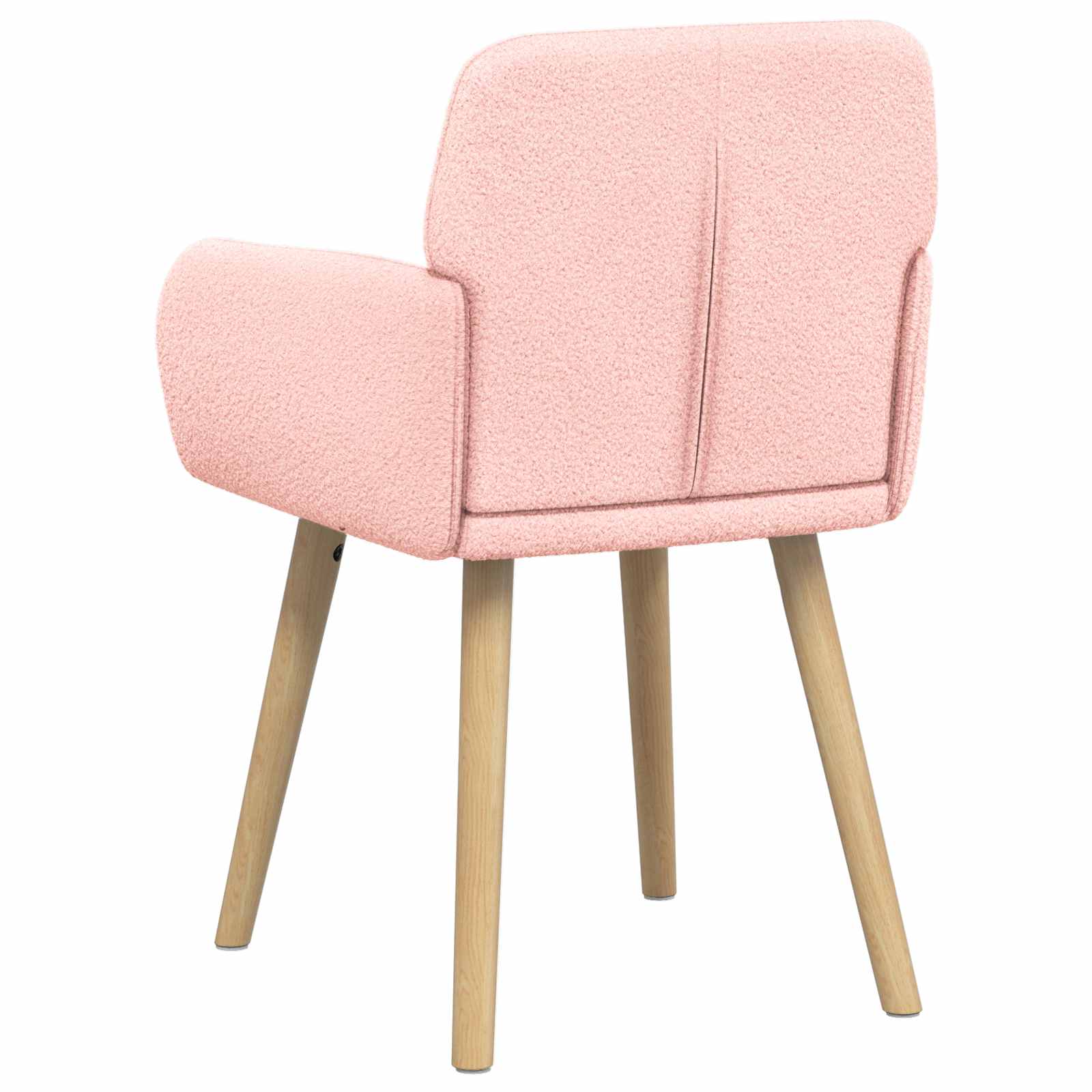 Valgomojo kėdės 2 pcs Bouclé Rožinė 59 x 57 x 85 cm