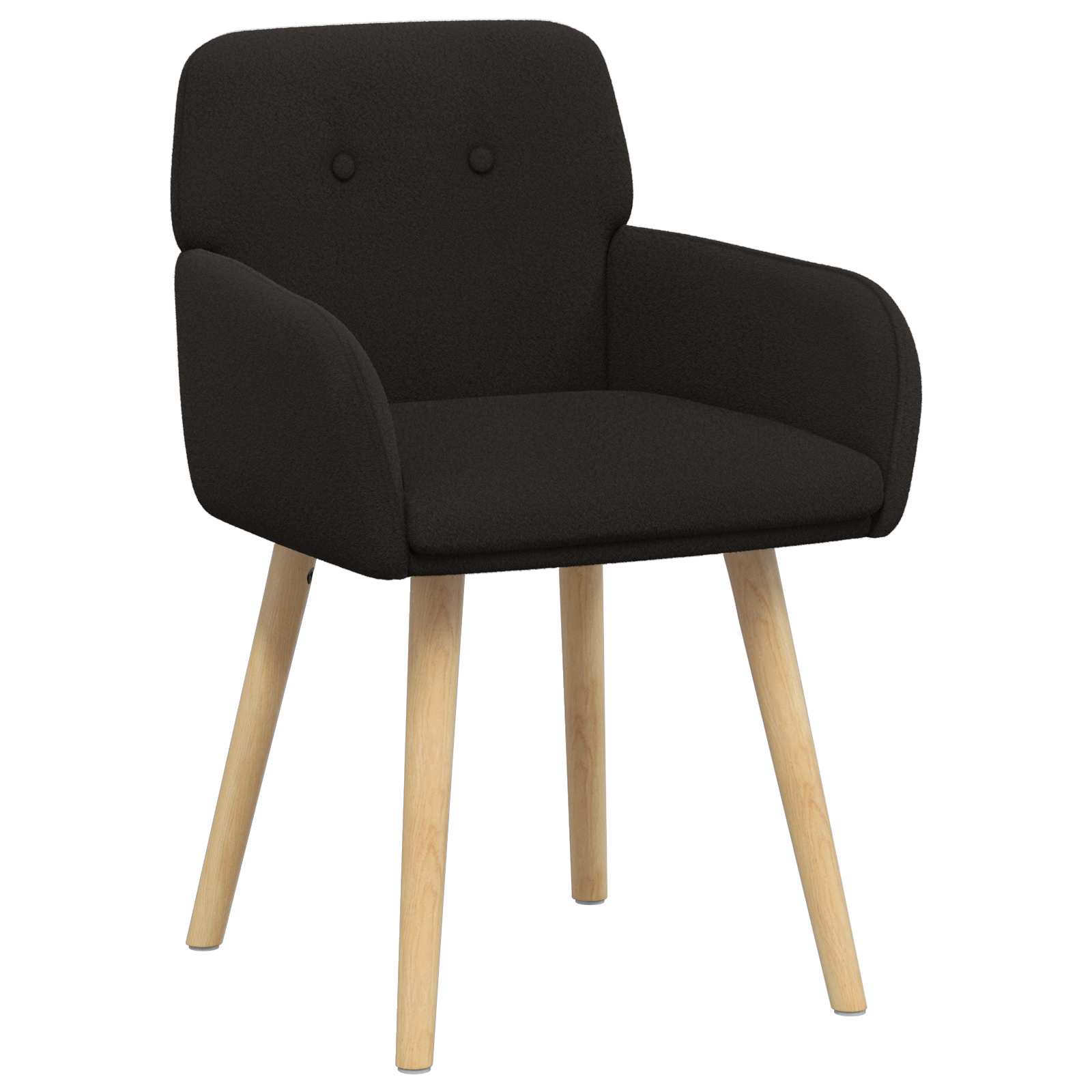 Valgomojo kėdės 2 pcs Bouclé Juoda 59 x 57 x 85 cm