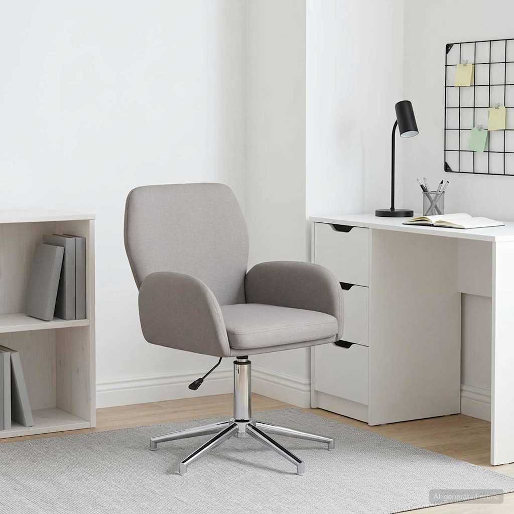 Sukamasis darbo kėdė 54 x 58 x 90 cm Taupe Audinys