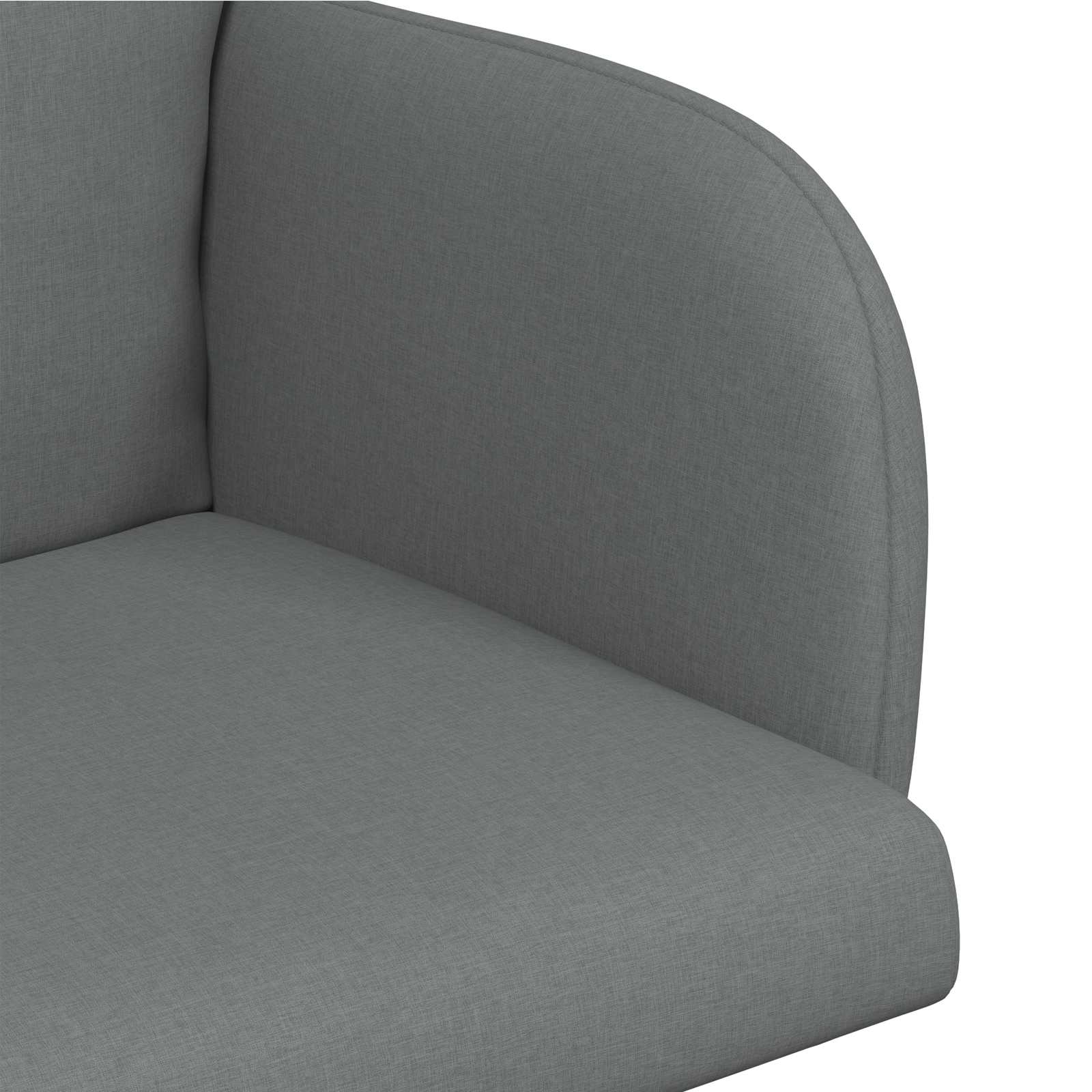 Valgomojo kėdės 2 pcs Audinys Tamsiai pilka 60 x 56 x 96 cm