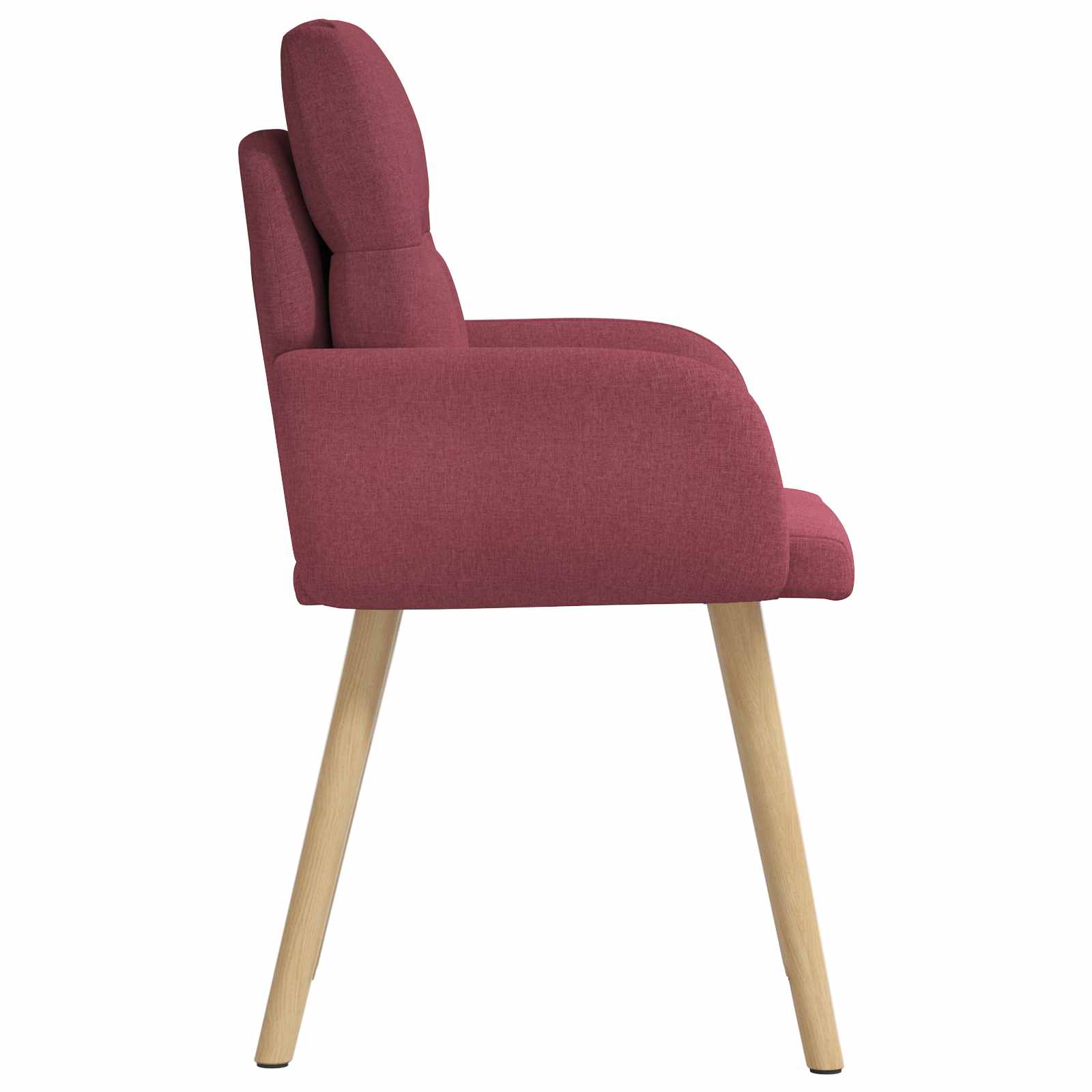 Valgomojo kėdės 2 pcs Audinys Vyno raudona 60 x 56 x 96 cm
