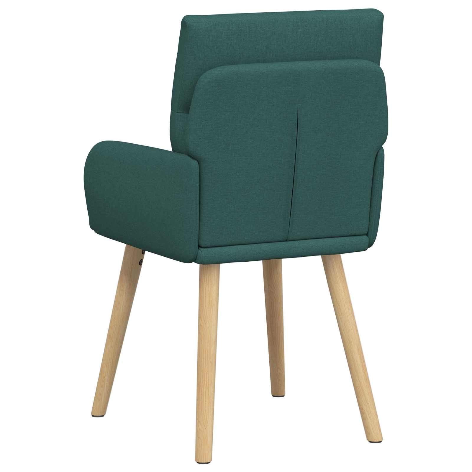 Valgomojo kėdės 2 pcs Audinys Tamsiai žalia 60 x 56 x 96 cm